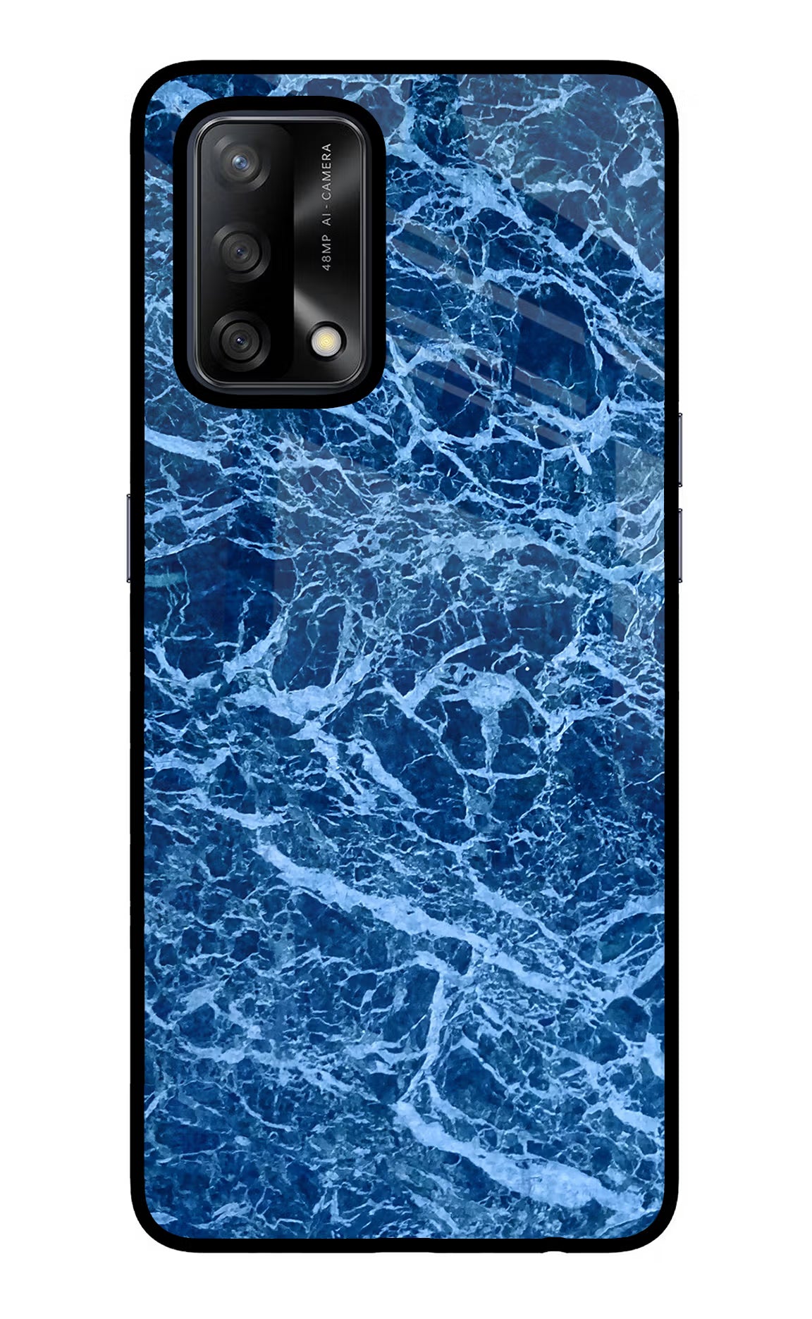 Blue Marble Oppo F19/F19s Back Cover - Blue Marble Oppo F19/F19s Glass Case Back Cover by Casekaro Blue Marble Oppo F19/F19s Glass Case Back Cover by Casekaro