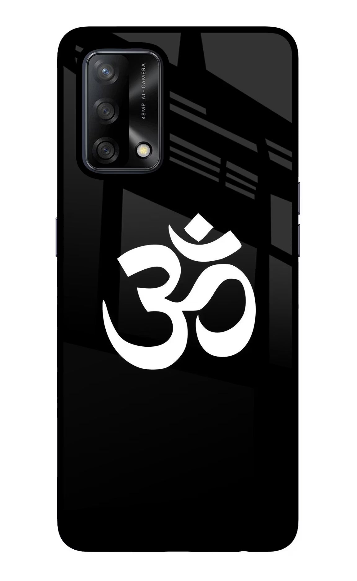Om Oppo F19/F19s Back Cover - Om Oppo F19/F19s Glass Case Back Cover by Casekaro Om Oppo F19/F19s Glass Case Back Cover by Casekaro