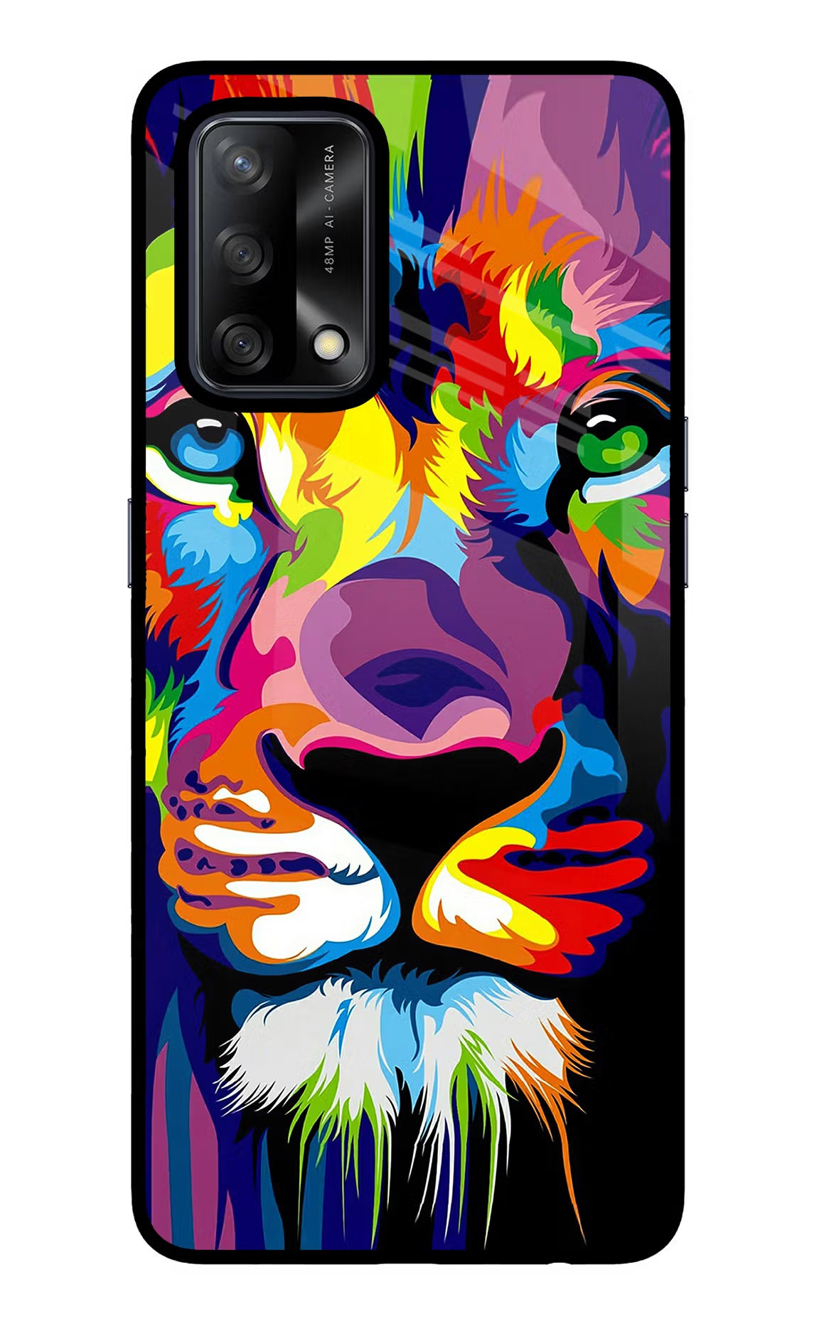 Lion Oppo F19/F19s Glass Case - Lion Oppo F19/F19s Glass Case Lion Oppo F19/F19s Glass Case