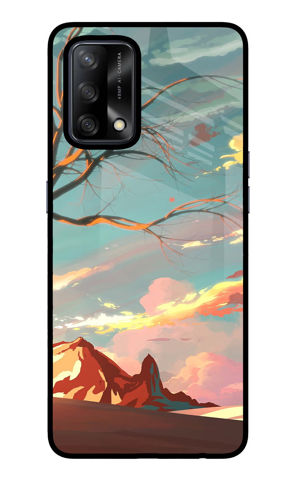 Scenery Oppo F19/F19s Back Cover - Scenery Oppo F19/F19s Glass Case Back Cover by Casekaro Scenery Oppo F19/F19s Glass Case Back Cover by Casekaro