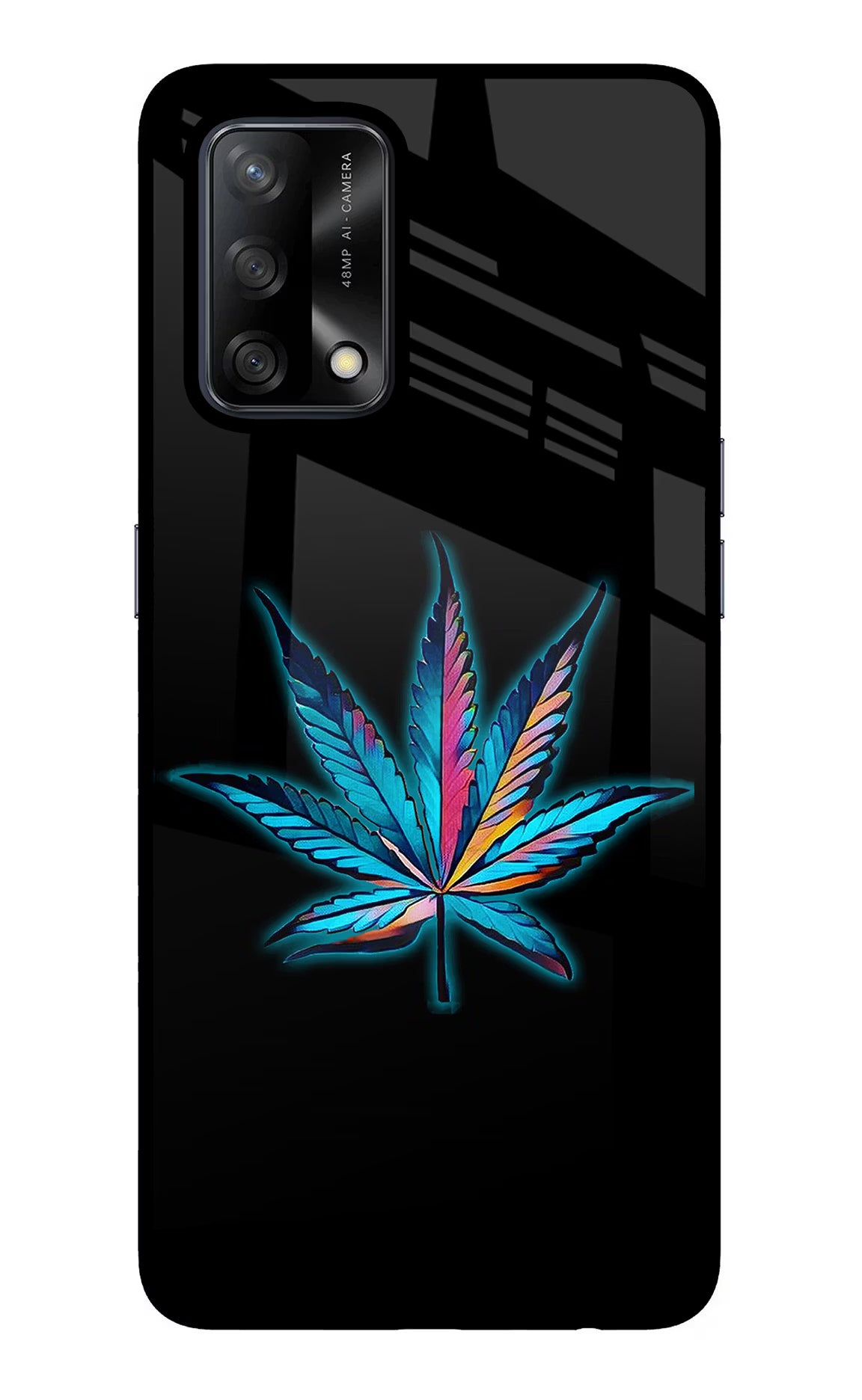 Weed Oppo F19/F19s Glass Case - Weed Oppo F19/F19s Glass Case Weed Oppo F19/F19s Glass Case