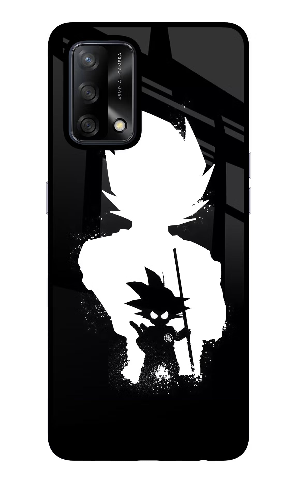 Goku Shadow Oppo F19/F19s Back Cover - Goku Shadow Oppo F19/F19s Glass Case Back Cover by Casekaro Goku Shadow Oppo F19/F19s Glass Case Back Cover by Casekaro