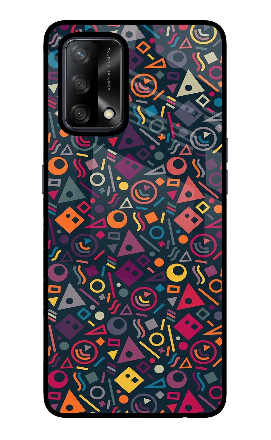 Geometric Abstract Oppo F19/F19s Glass Case - Geometric Abstract Oppo F19/F19s Glass Case Geometric Abstract Oppo F19/F19s Glass Case