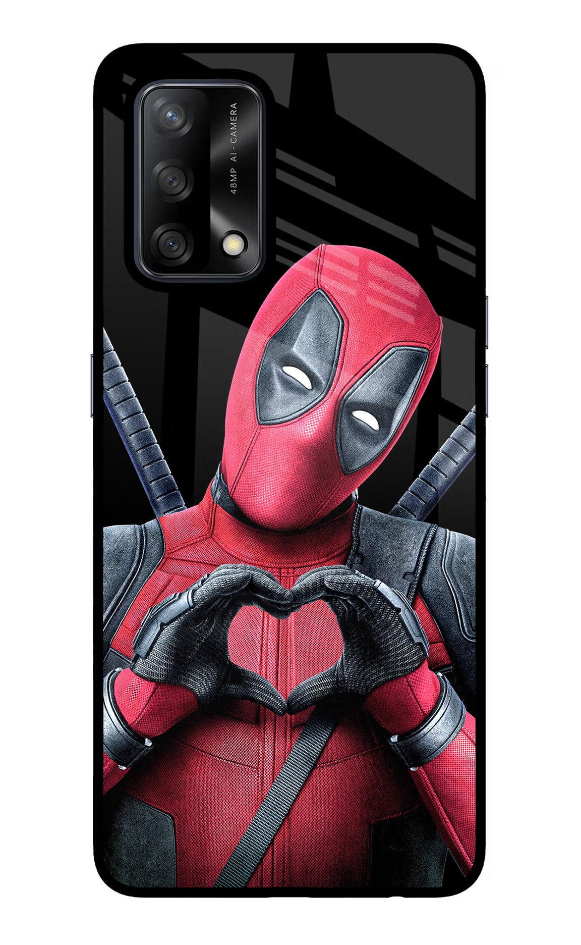 Deadpool Oppo F19/F19s Back Cover - Deadpool Oppo F19/F19s Glass Case Back Cover by Casekaro Deadpool Oppo F19/F19s Glass Case Back Cover by Casekaro
