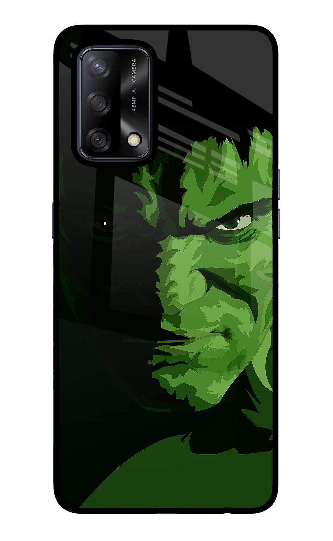 HULK Oppo F19/F19s Back Cover - HULK Oppo F19/F19s Glass Case Back Cover by Casekaro HULK Oppo F19/F19s Glass Case Back Cover by Casekaro
