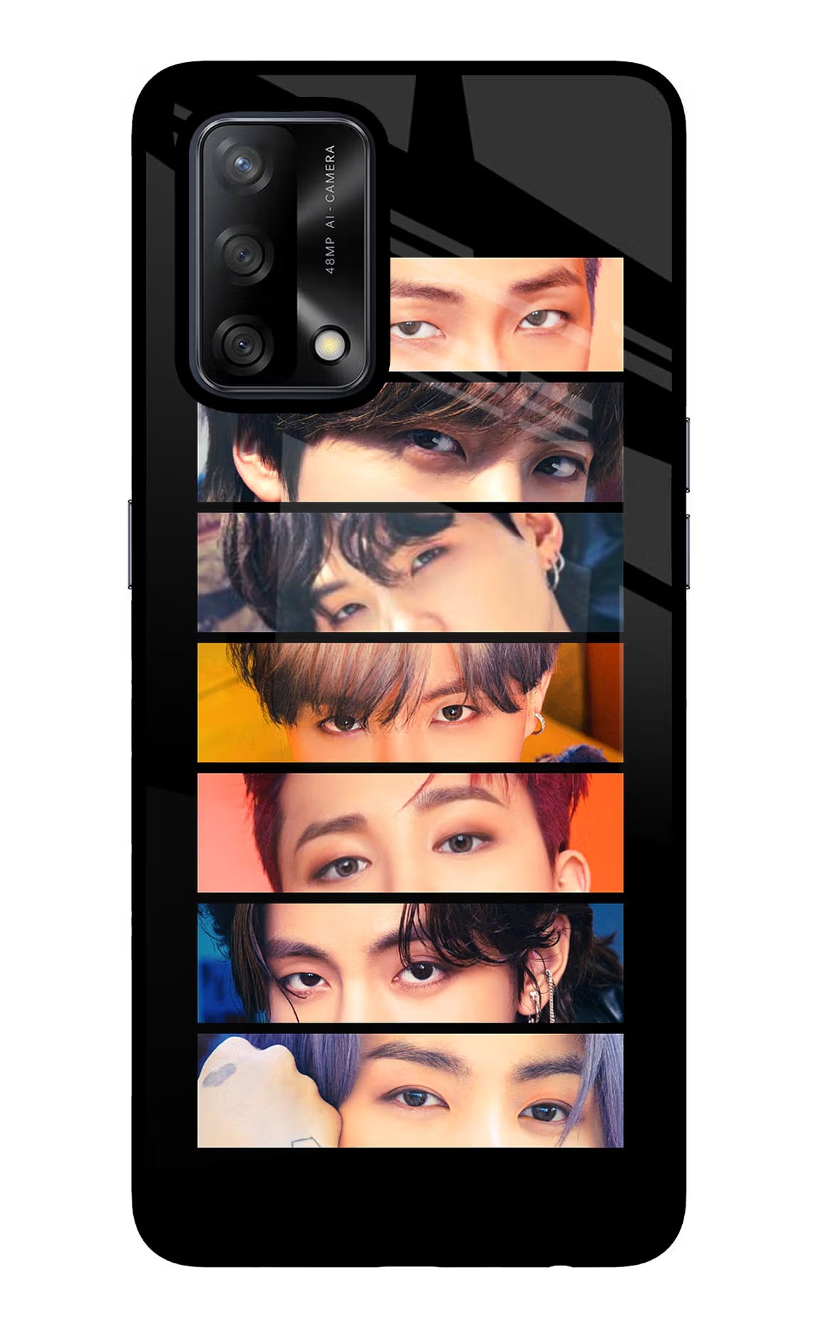 BTS Eyes Oppo F19/F19s Glass Case - BTS Eyes Oppo F19/F19s Glass Case BTS Eyes Oppo F19/F19s Glass Case
