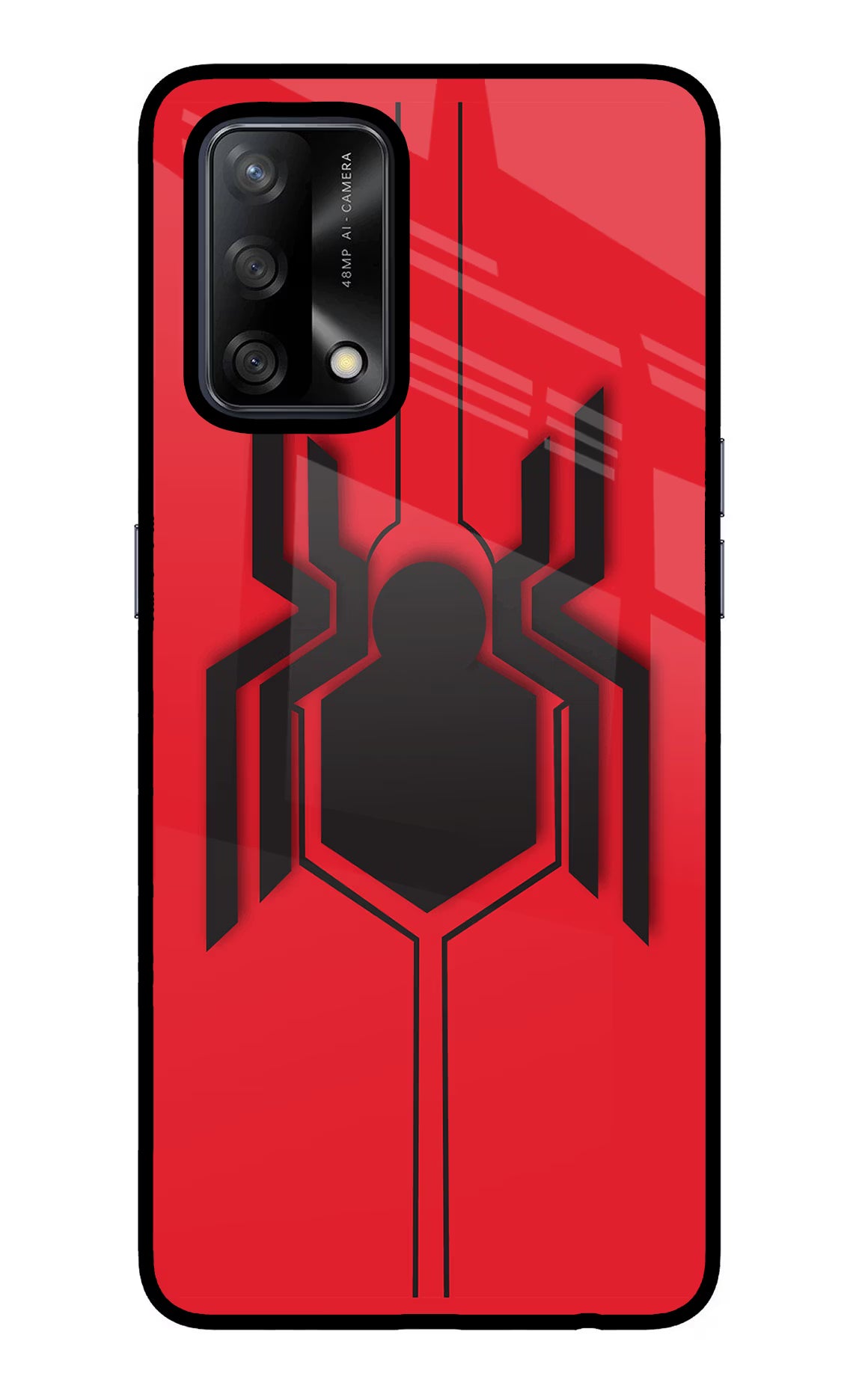 Spider Oppo F19/F19s Glass Case - Spider Oppo F19/F19s Glass Case Spider Oppo F19/F19s Glass Case