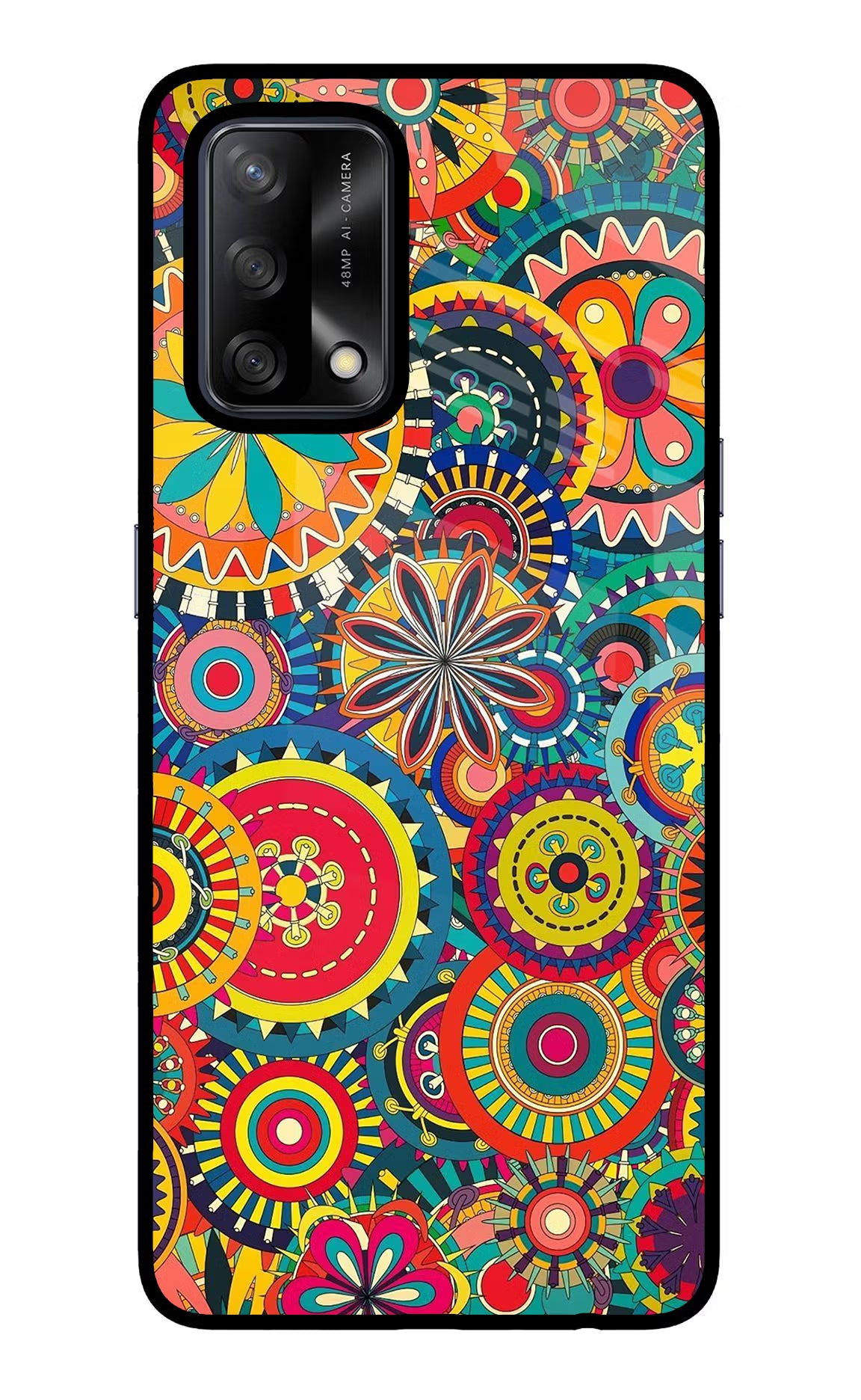 Gol Gol Art Oppo F19/F19s Back Cover - Gol Gol Art Oppo F19/F19s Glass Case Back Cover by Casekaro Gol Gol Art Oppo F19/F19s Glass Case Back Cover by Casekaro