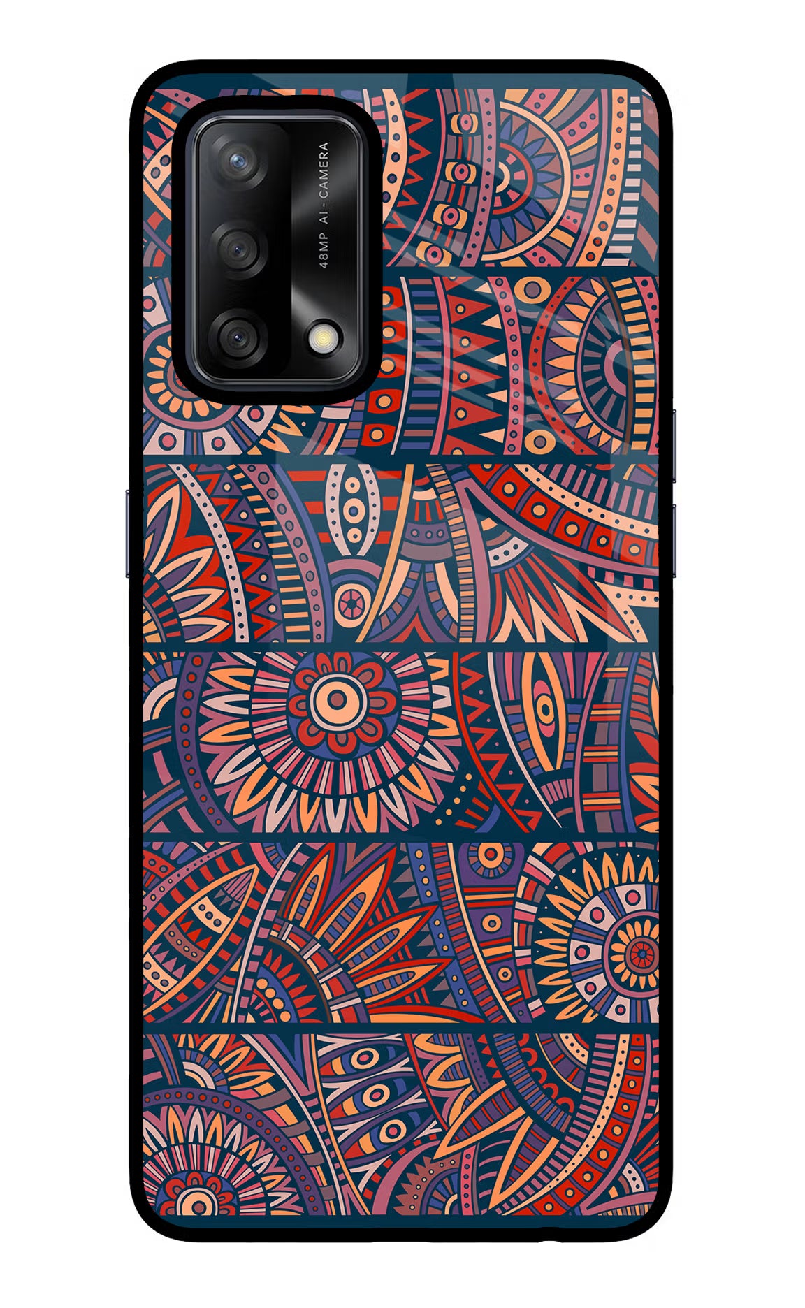African Culture Design Oppo F19/F19s Glass Case - African Culture Design Oppo F19/F19s Glass Case African Culture Design Oppo F19/F19s Glass Case