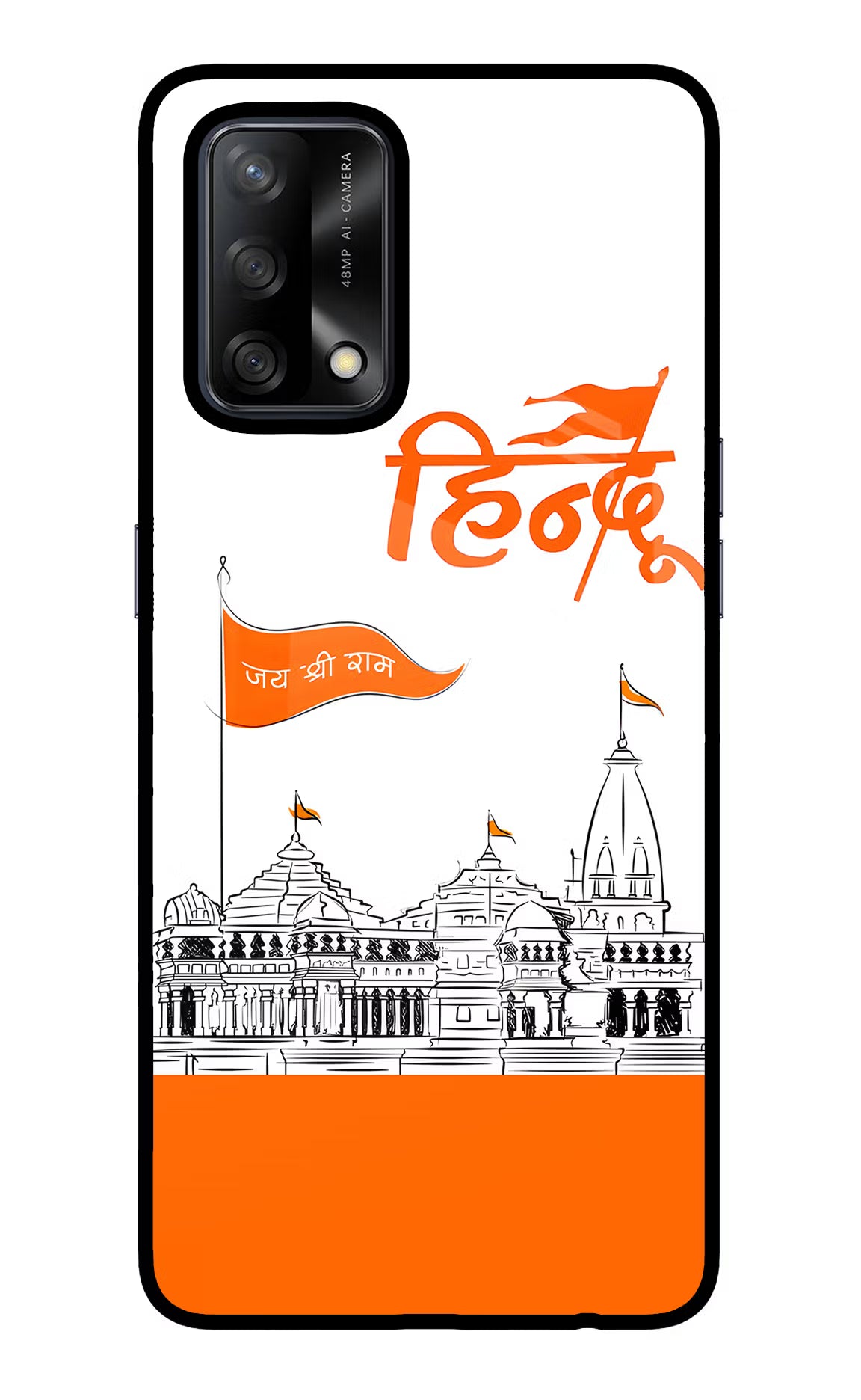 Jai Shree Ram Hindu Oppo F19/F19s Back Cover - Jai Shree Ram Hindu Oppo F19/F19s Glass Case Back Cover by Casekaro Jai Shree Ram Hindu Oppo F19/F19s Glass Case Back Cover by Casekaro