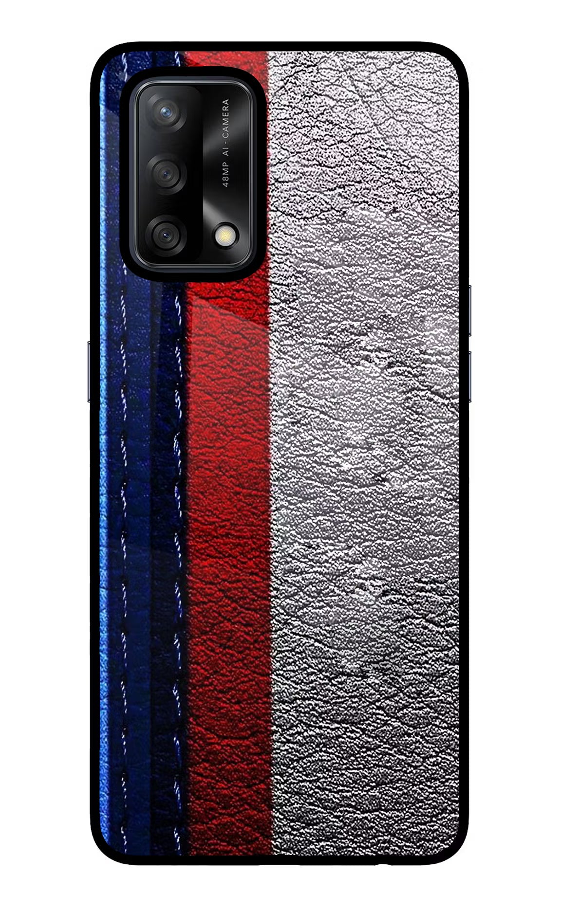 BMW Stripes Oppo F19/F19s Back Cover - BMW Stripes Oppo F19/F19s Glass Case Back Cover by Casekaro BMW Stripes Oppo F19/F19s Glass Case Back Cover by Casekaro