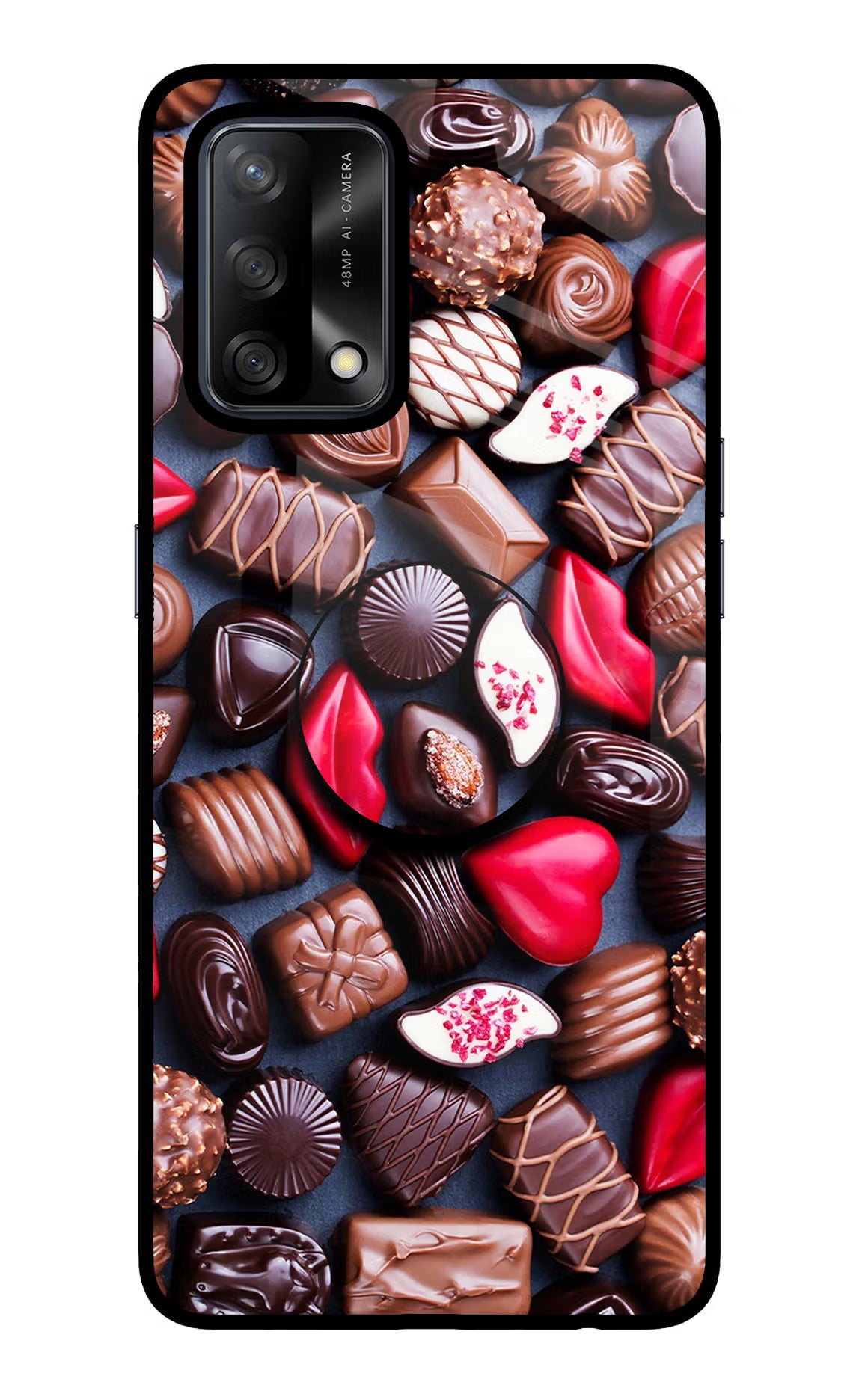Chocolates Oppo F19/F19s Pop Case - Chocolates Oppo F19/F19s Pop Case by Casekaro Chocolates Oppo F19/F19s Pop Case by Casekaro