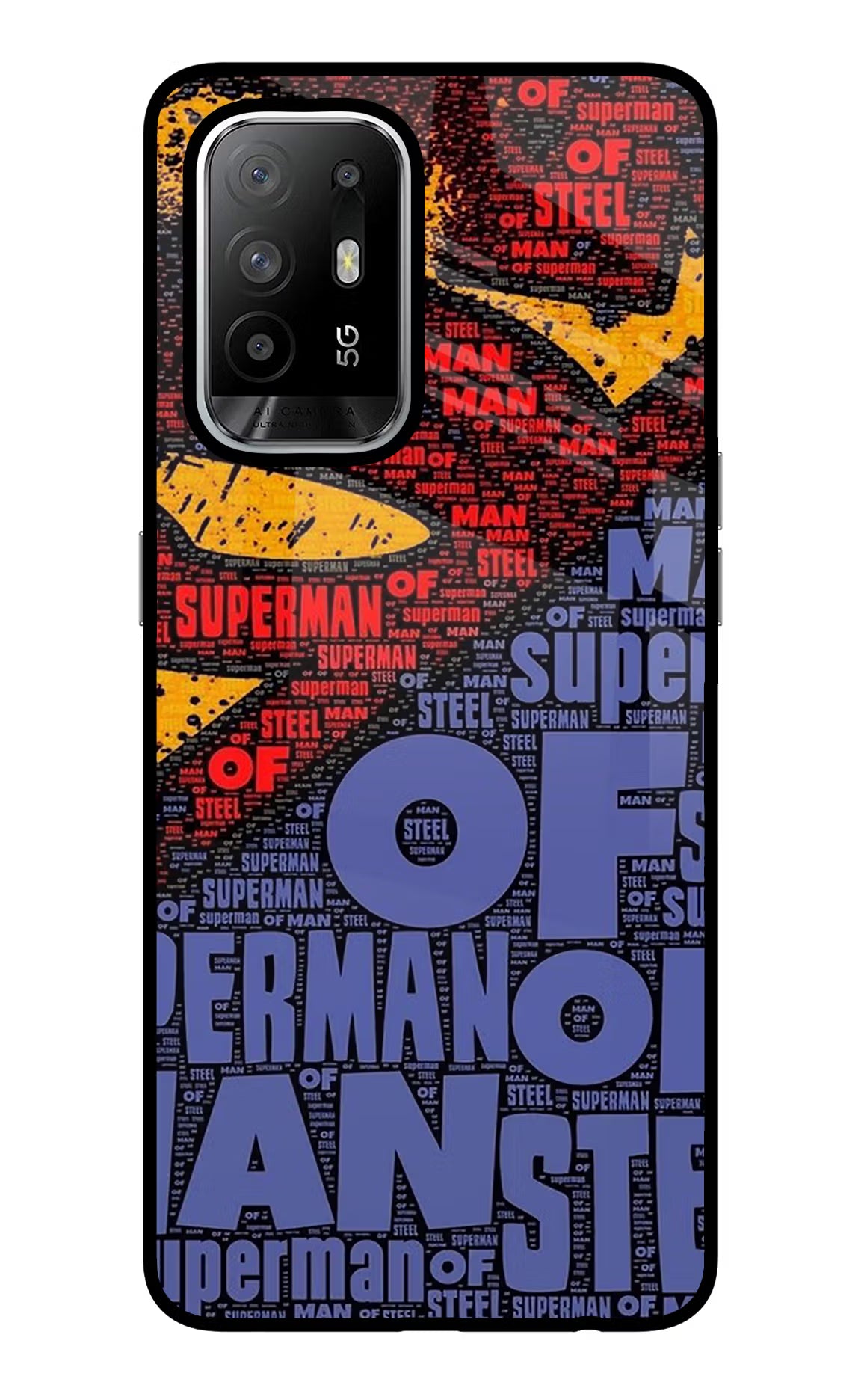 Superman Oppo F19 Pro+ Glass Case - Superman Oppo F19 Pro+ Glass Case Superman Oppo F19 Pro+ Glass Case