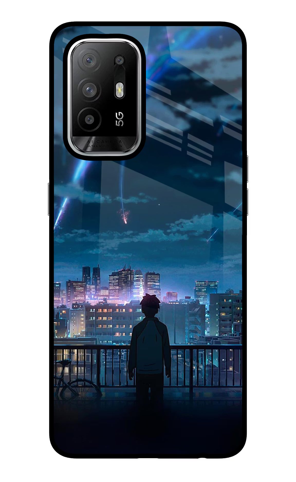 Anime Oppo F19 Pro+ Back Cover - Anime Oppo F19 Pro+ Glass Case Back Cover by Casekaro Anime Oppo F19 Pro+ Glass Case Back Cover by Casekaro