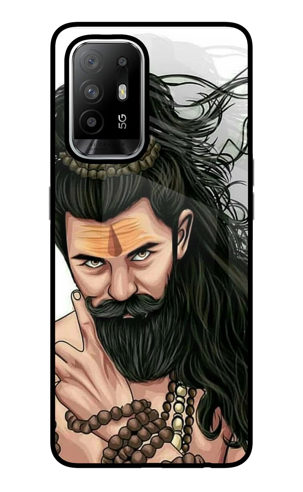 Mahadev Oppo F19 Pro+ Back Cover - Mahadev Oppo F19 Pro+ Glass Case Back Cover by Casekaro Mahadev Oppo F19 Pro+ Glass Case Back Cover by Casekaro