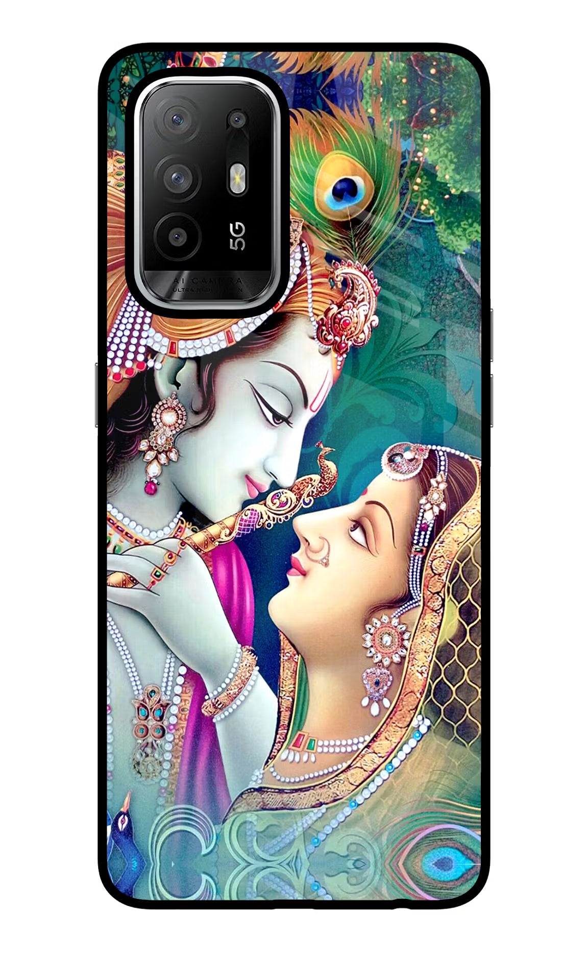 Lord Radha Krishna Oppo F19 Pro+ Glass Case - Lord Radha Krishna Oppo F19 Pro+ Glass Case Lord Radha Krishna Oppo F19 Pro+ Glass Case
