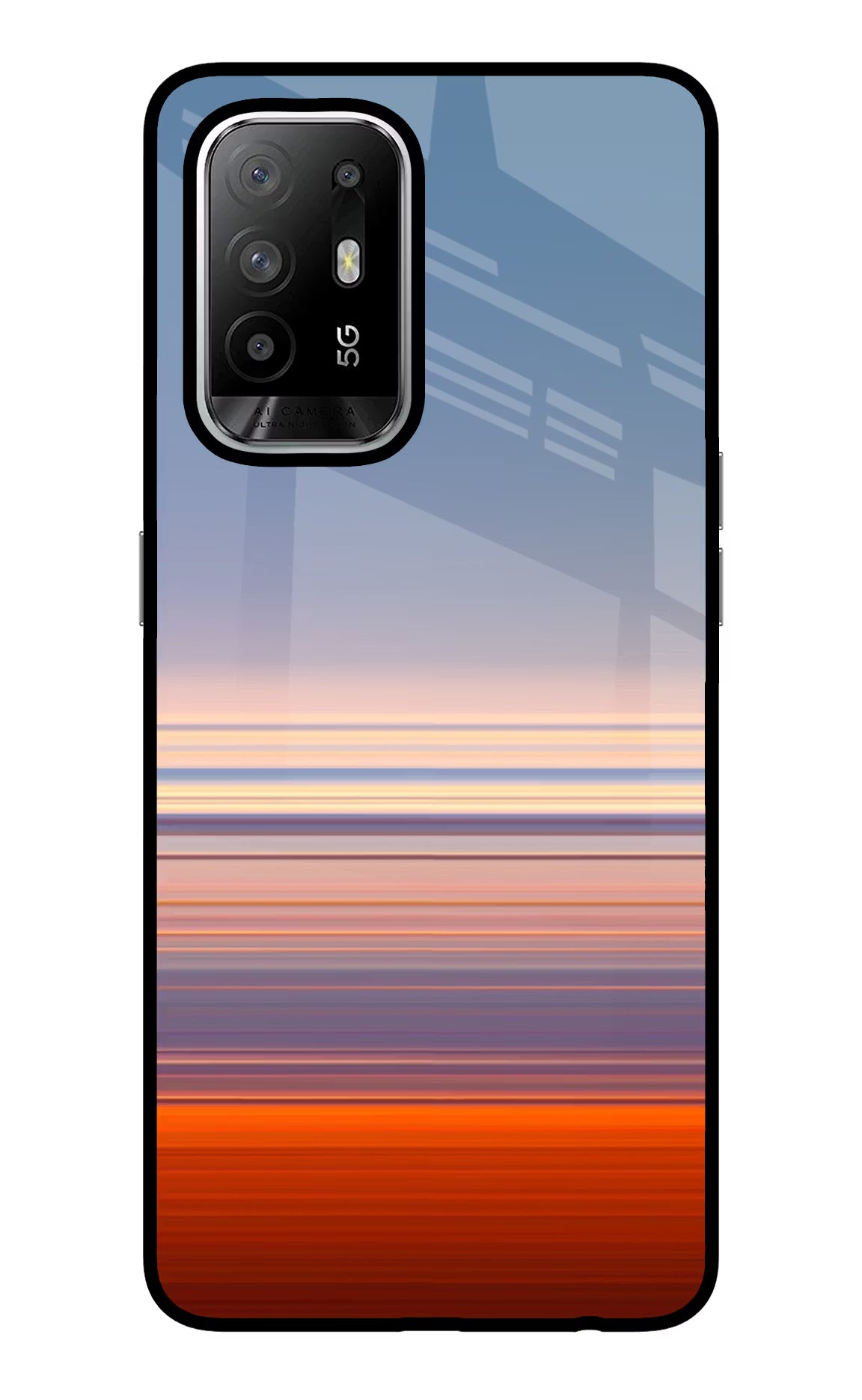 Morning Colors Oppo F19 Pro+ Back Cover - Morning Colors Oppo F19 Pro+ Glass Case Back Cover by Casekaro Morning Colors Oppo F19 Pro+ Glass Case Back Cover by Casekaro