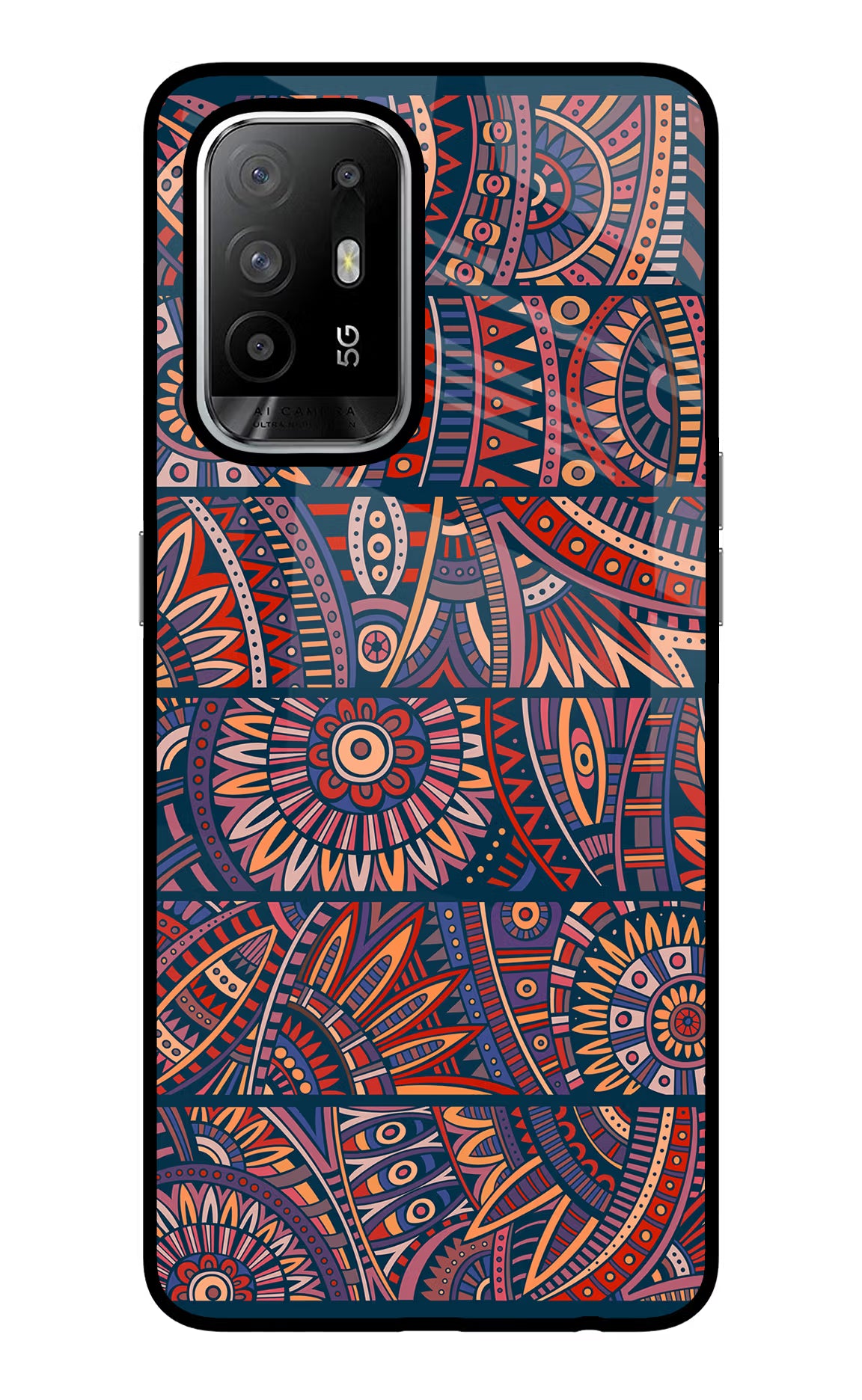 African Culture Design Oppo F19 Pro+ Glass Case - African Culture Design Oppo F19 Pro+ Glass Case African Culture Design Oppo F19 Pro+ Glass Case