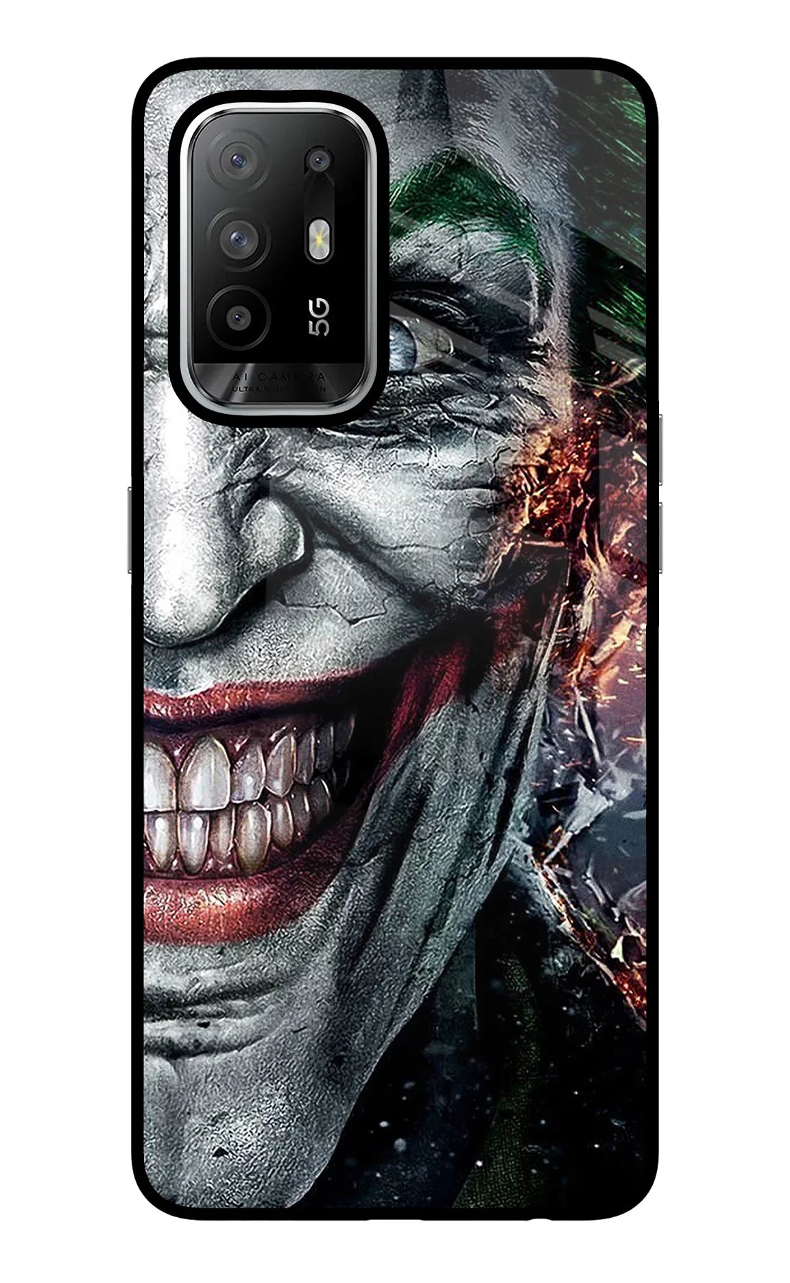Joker Cam Oppo F19 Pro+ Glass Case - Joker Cam Oppo F19 Pro+ Glass Case Joker Cam Oppo F19 Pro+ Glass Case