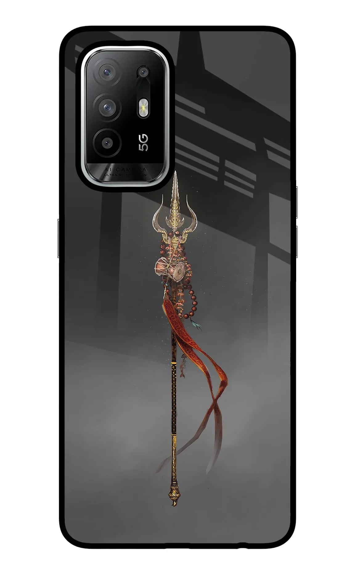 Shiv Trishul Oppo F19 Pro+ Glass Case - Shiv Trishul Oppo F19 Pro+ Glass Case Shiv Trishul Oppo F19 Pro+ Glass Case