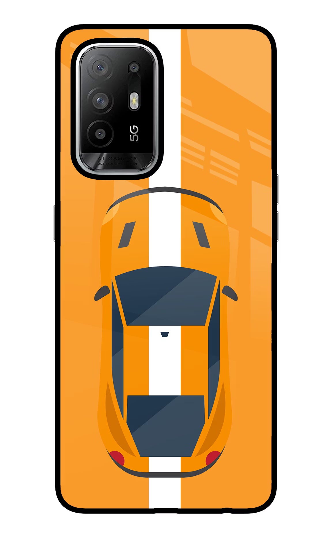 Highway Pursuit Oppo F19 Pro+ Back Cover - Highway Pursuit Oppo F19 Pro+ Glass Case Back Cover by Casekaro Highway Pursuit Oppo F19 Pro+ Glass Case Back Cover by Casekaro