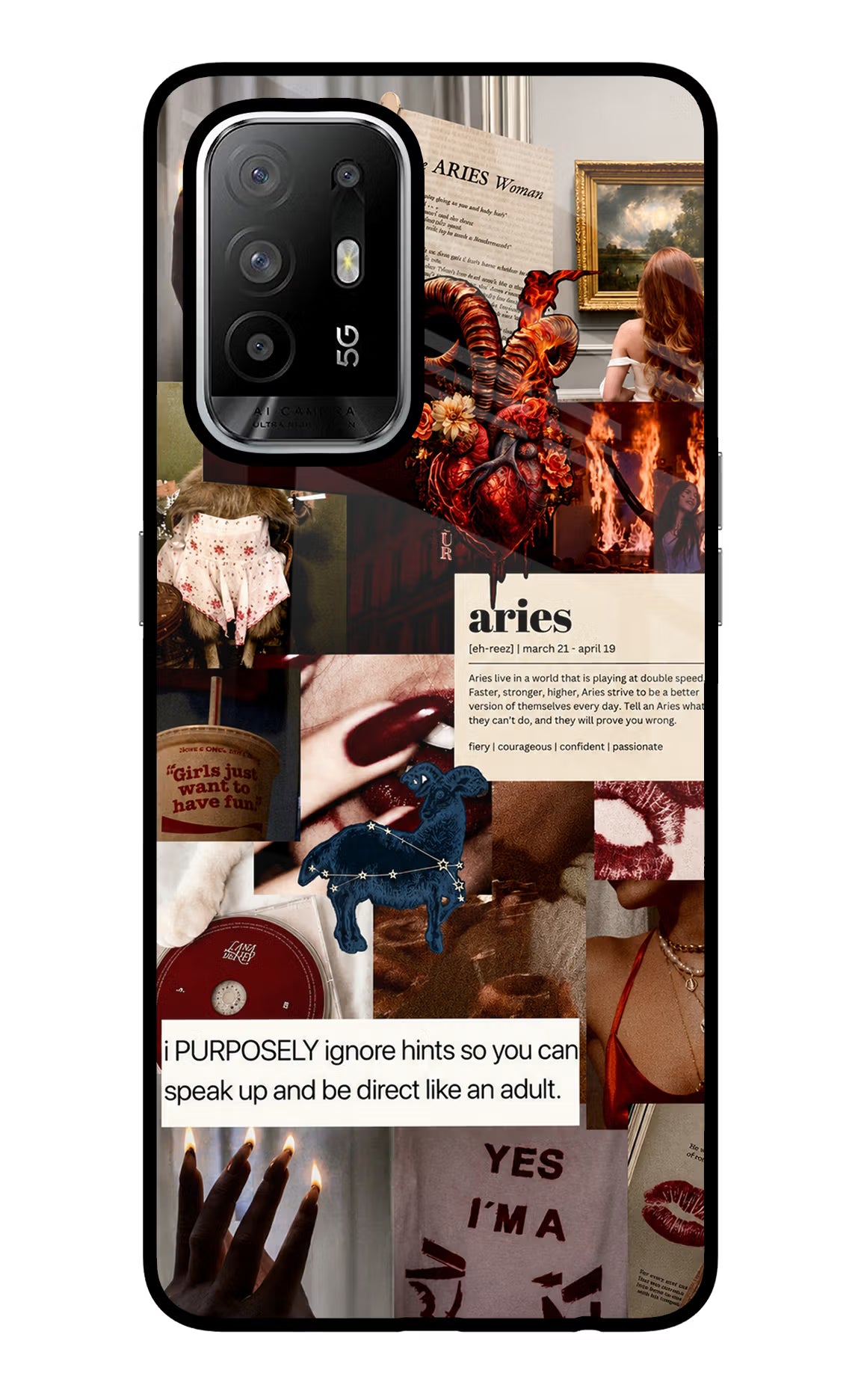 Zodiac Aries Oppo F19 Pro+ Glass Case - Zodiac Aries Oppo F19 Pro+ Glass Case Zodiac Aries Oppo F19 Pro+ Glass Case