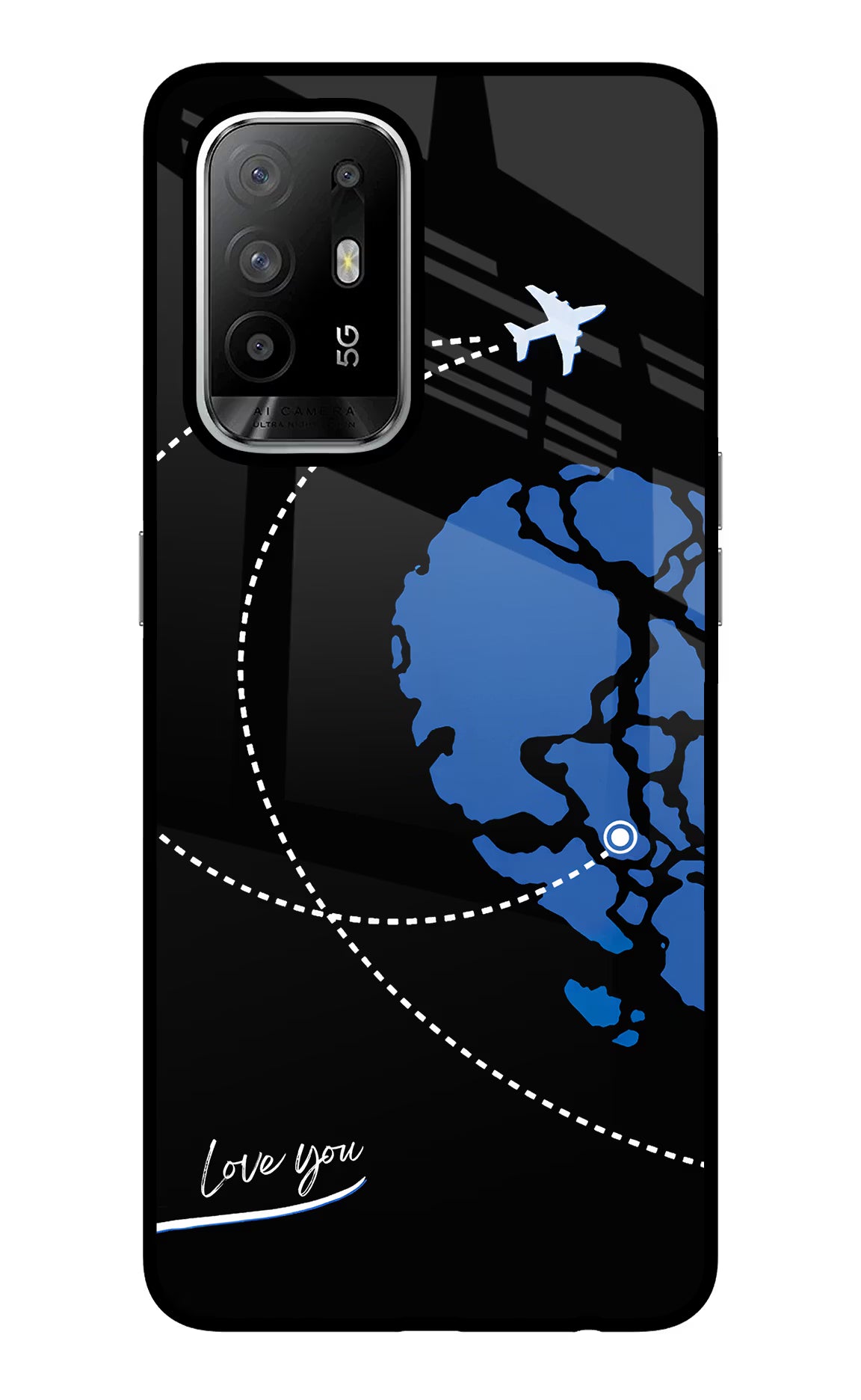 Love Orbit Oppo F19 Pro+ Glass Case - Love Orbit Oppo F19 Pro+ Glass Case Love Orbit Oppo F19 Pro+ Glass Case