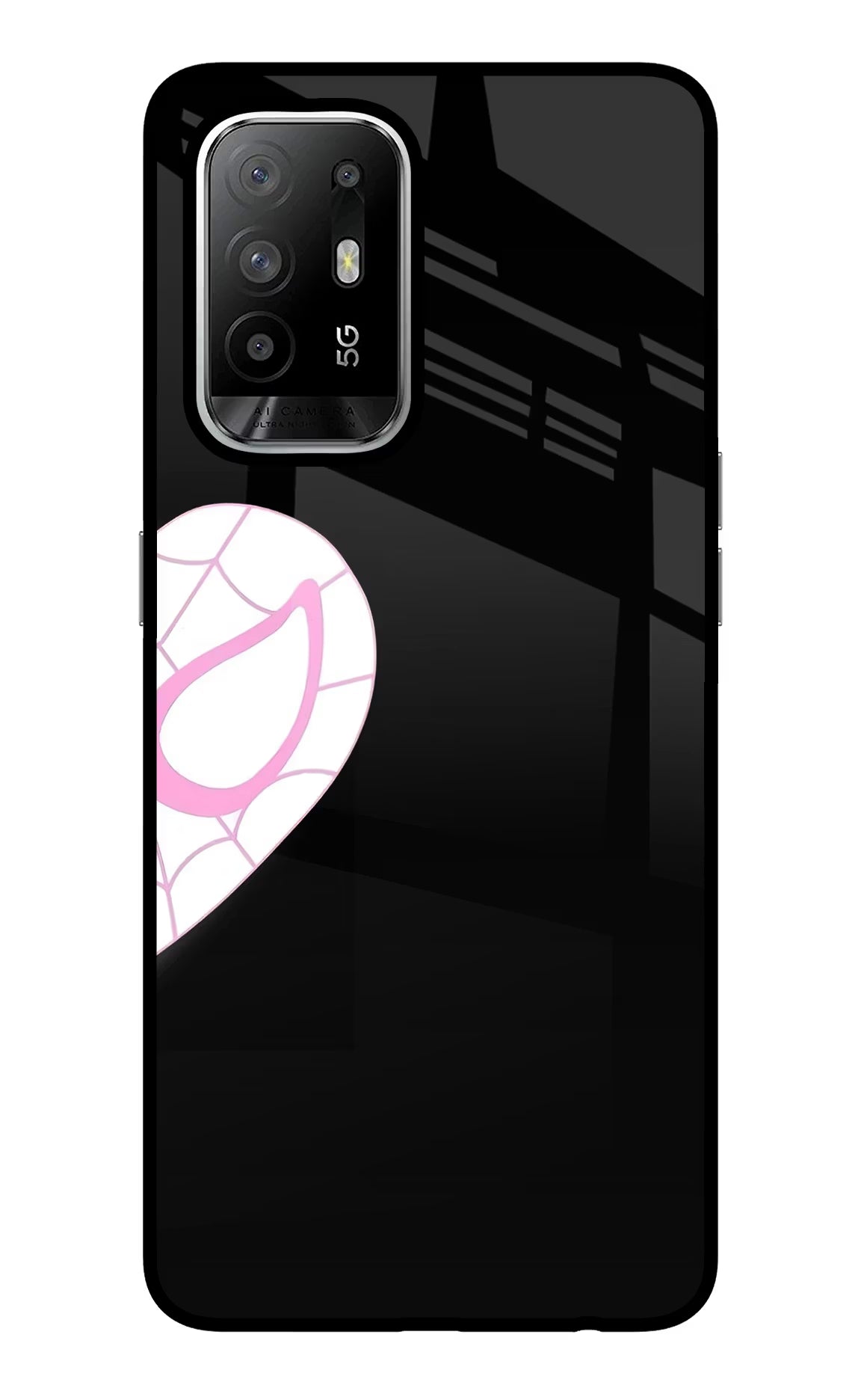 Gwen Mask Oppo F19 Pro+ Glass Case - Gwen Mask Oppo F19 Pro+ Glass Case Gwen Mask Oppo F19 Pro+ Glass Case