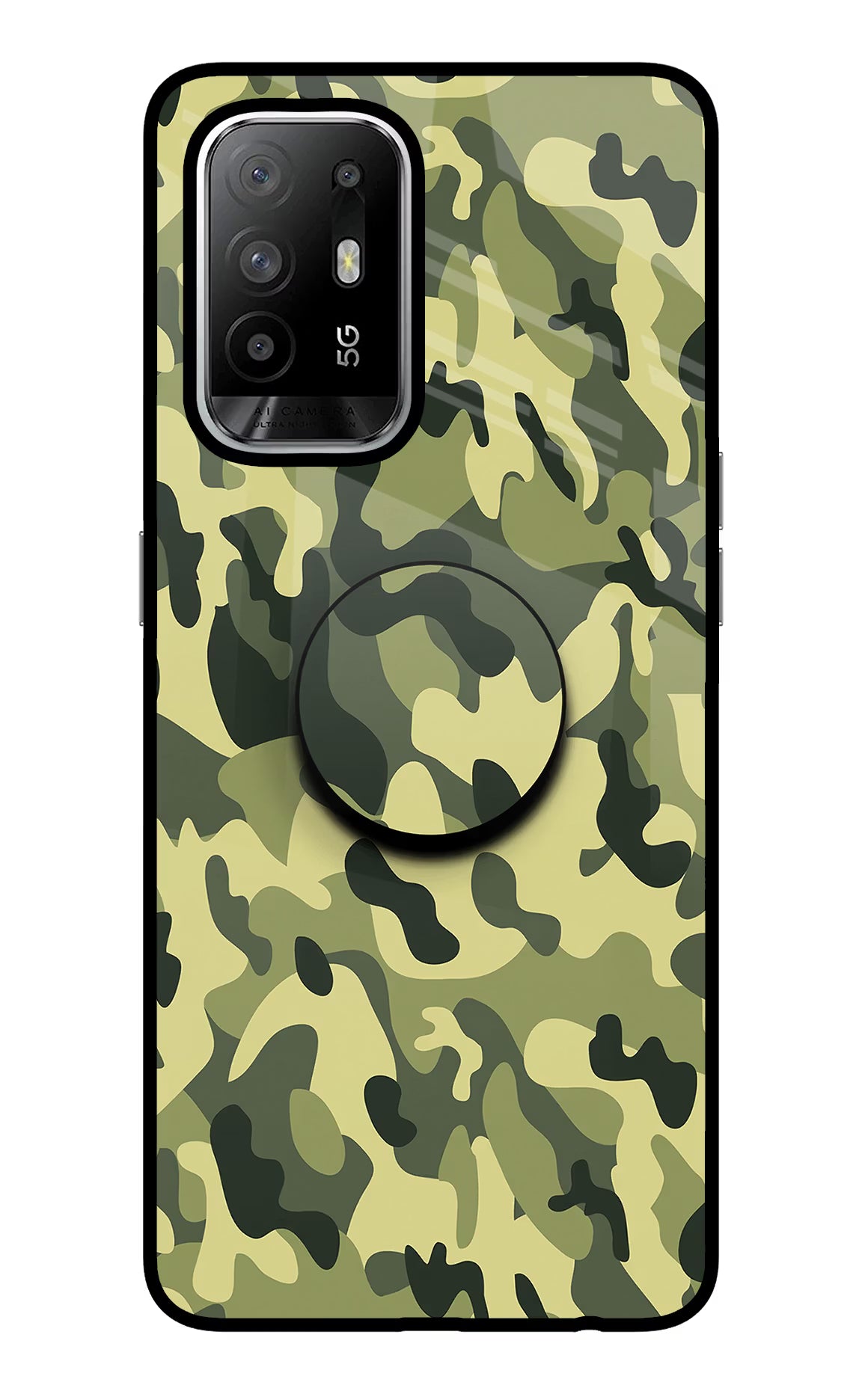 Camouflage Oppo F19 Pro+ Pop Case - Camouflage Oppo F19 Pro+ Pop Case by Casekaro Camouflage Oppo F19 Pro+ Pop Case by Casekaro