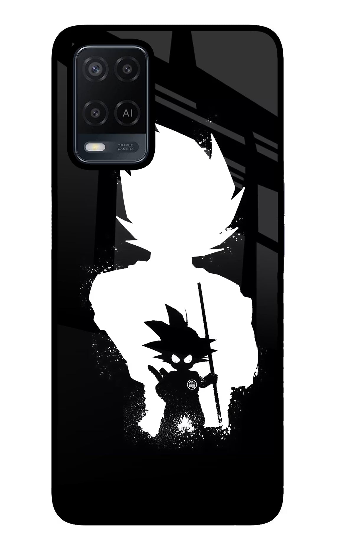 Goku Shadow Oppo A54 Glass Case - Goku Shadow Oppo A54 Glass Case Goku Shadow Oppo A54 Glass Case