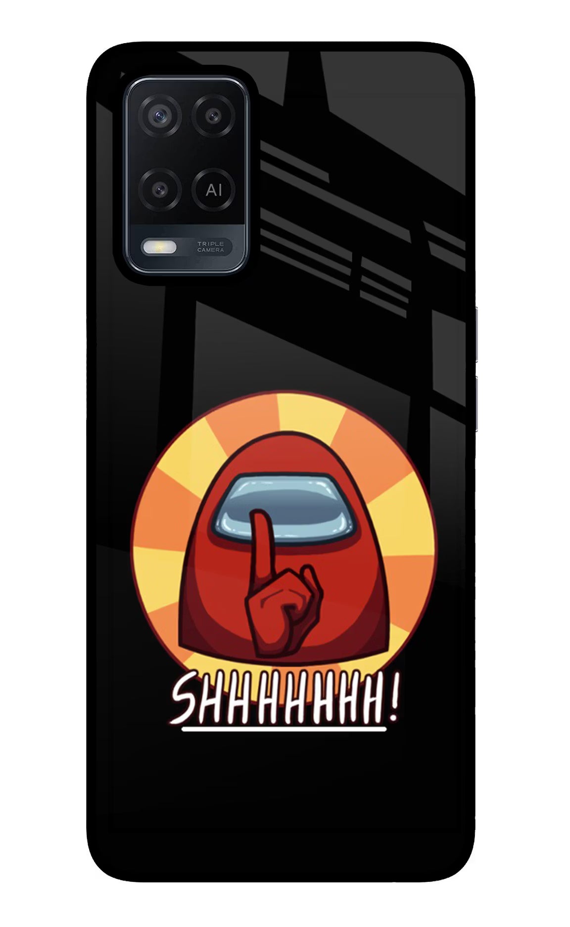 Among Us Shhh! Oppo A54 Glass Case - Among Us Shhh! Oppo A54 Glass Case Among Us Shhh! Oppo A54 Glass Case
