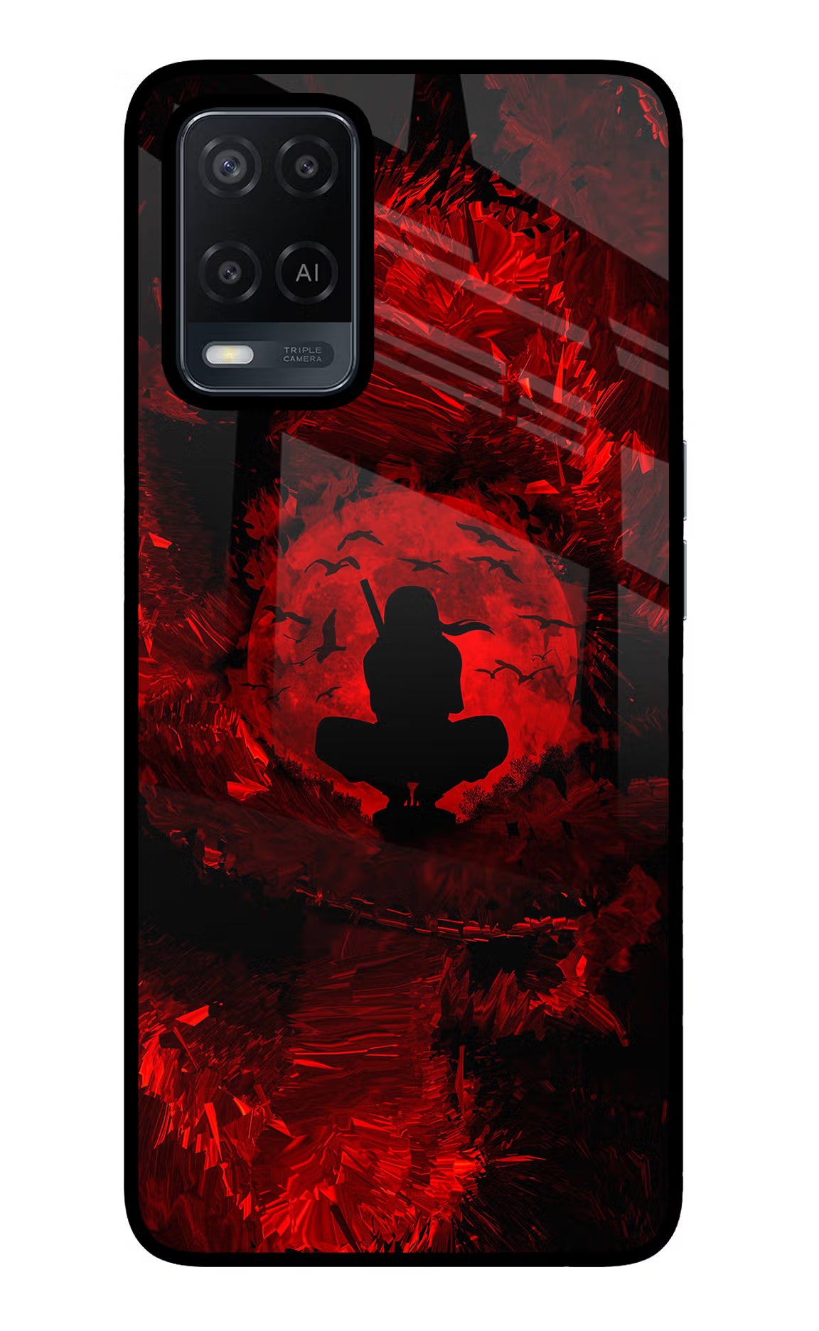 Itachi Uchiha Oppo A54 Glass Case - Itachi Uchiha Oppo A54 Glass Case Itachi Uchiha Oppo A54 Glass Case