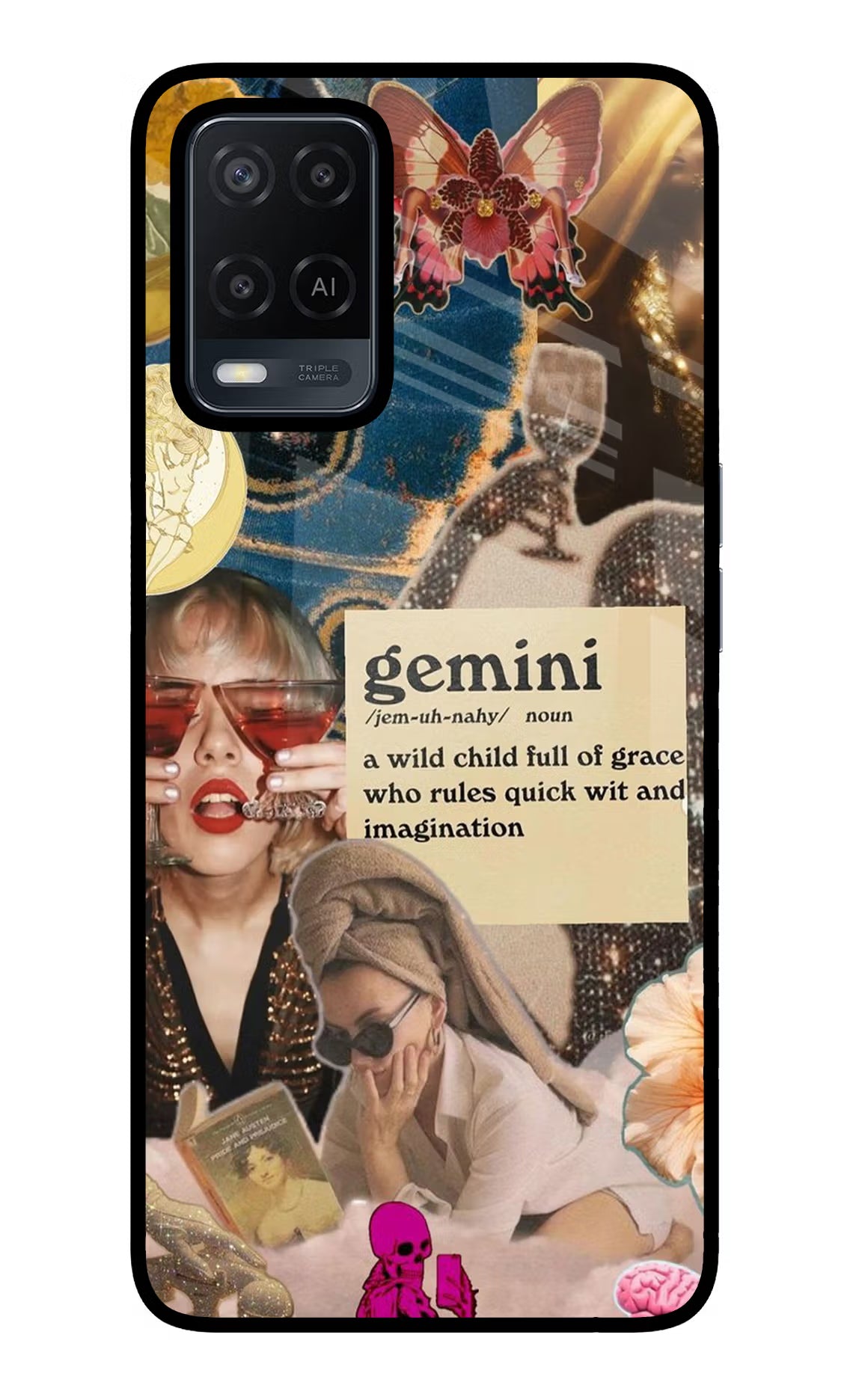 Gemini Zodiac Oppo A54 Glass Case - Gemini Zodiac Oppo A54 Glass Case Gemini Zodiac Oppo A54 Glass Case