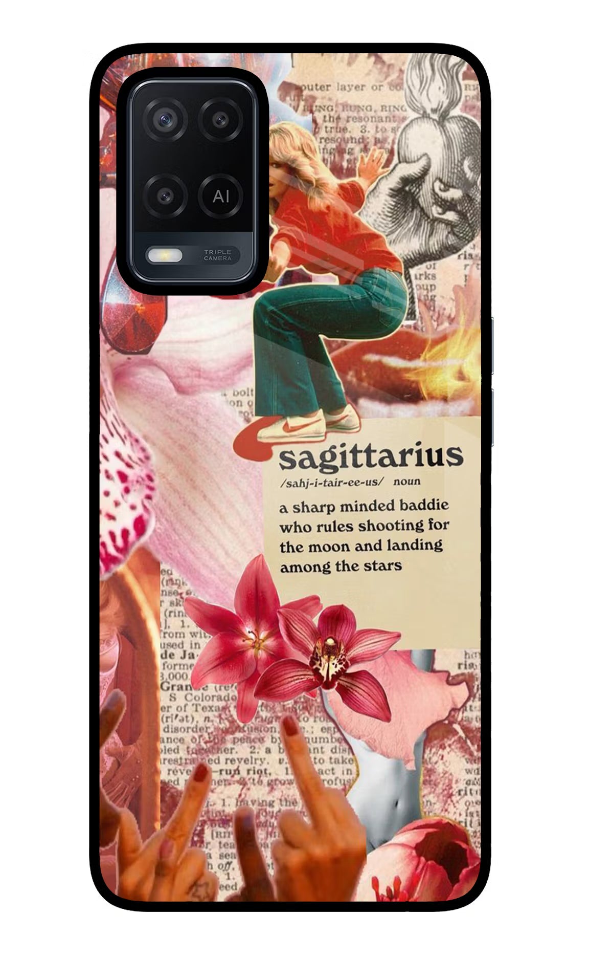 Sagittarius Zodiac Oppo A54 Glass Case - Sagittarius Zodiac Oppo A54 Glass Case Sagittarius Zodiac Oppo A54 Glass Case