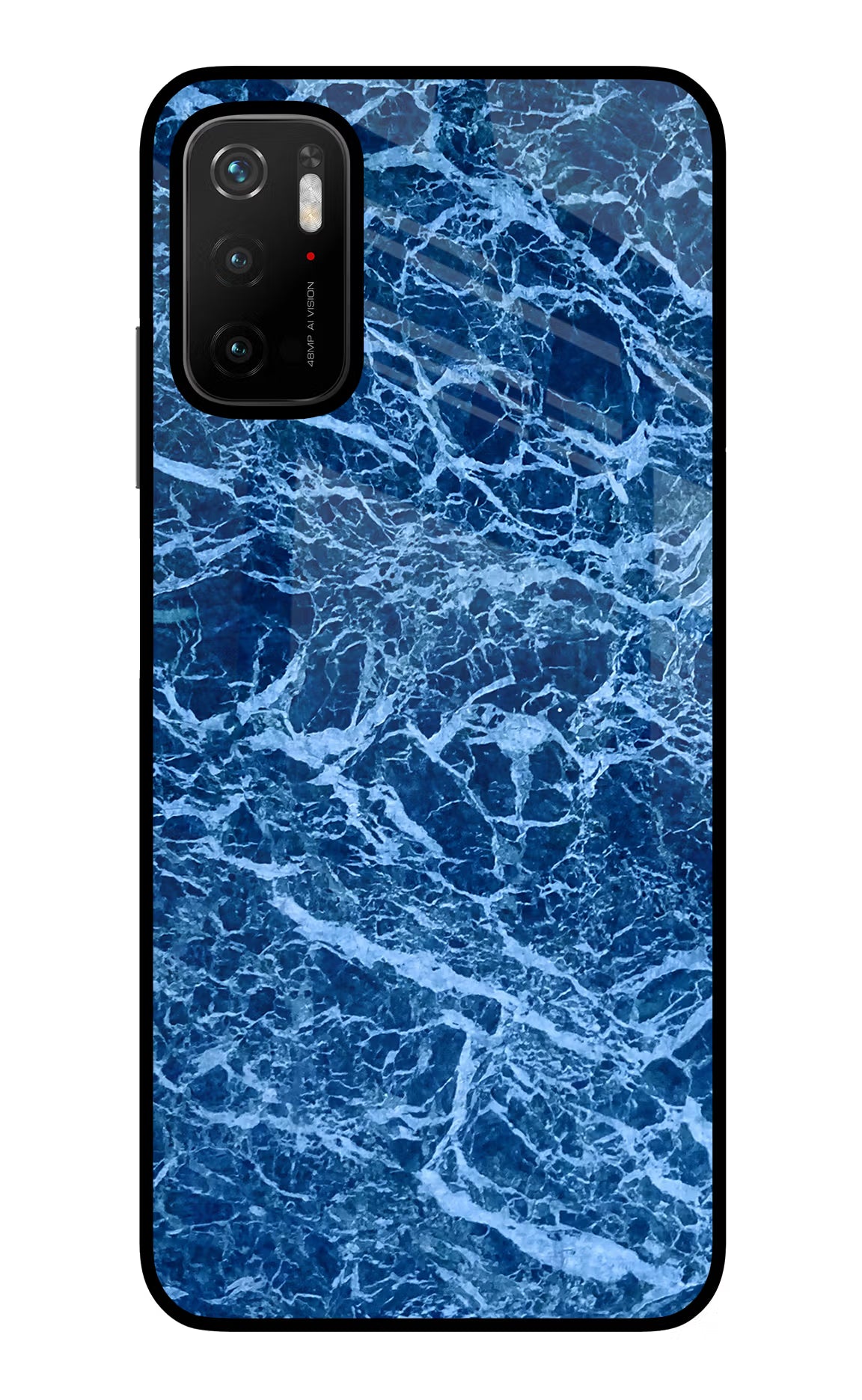 Blue Marble Poco M3 Pro 5G Glass Case - Blue Marble Poco M3 Pro 5G Glass Case Blue Marble Poco M3 Pro 5G Glass Case
