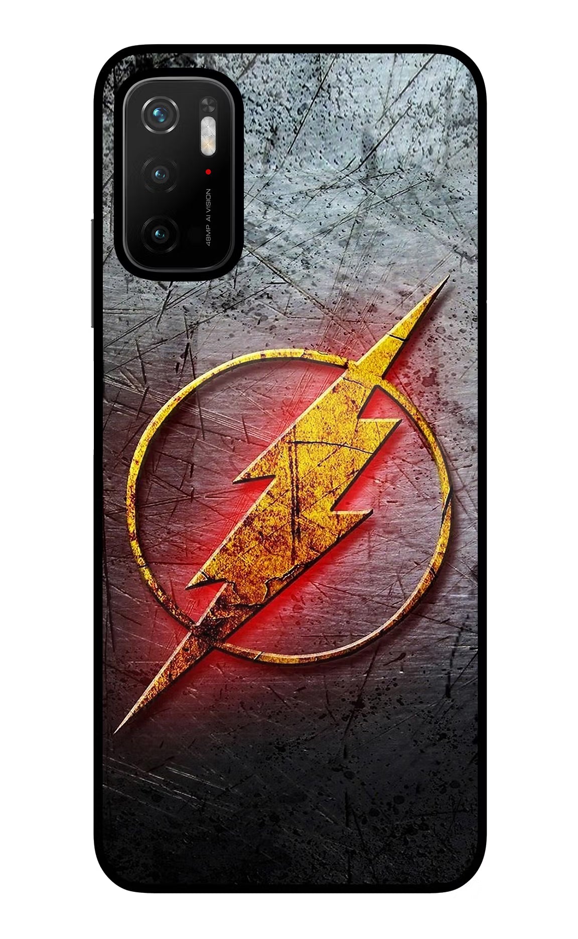 Flash Poco M3 Pro 5G Back Cover - Flash Poco M3 Pro 5G Glass Case Back Cover by Casekaro Flash Poco M3 Pro 5G Glass Case Back Cover by Casekaro