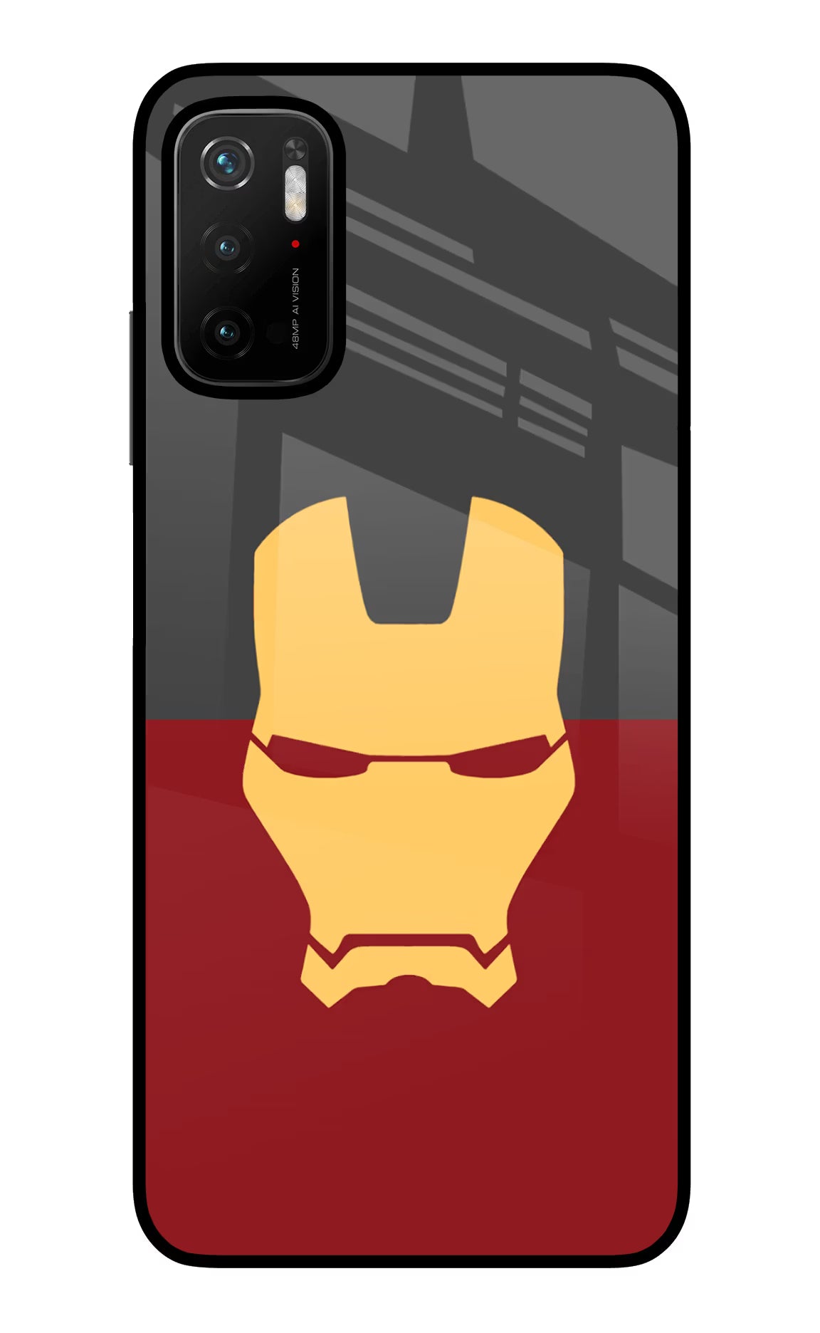 Ironman Poco M3 Pro 5G Glass Case - Ironman Poco M3 Pro 5G Glass Case Ironman Poco M3 Pro 5G Glass Case