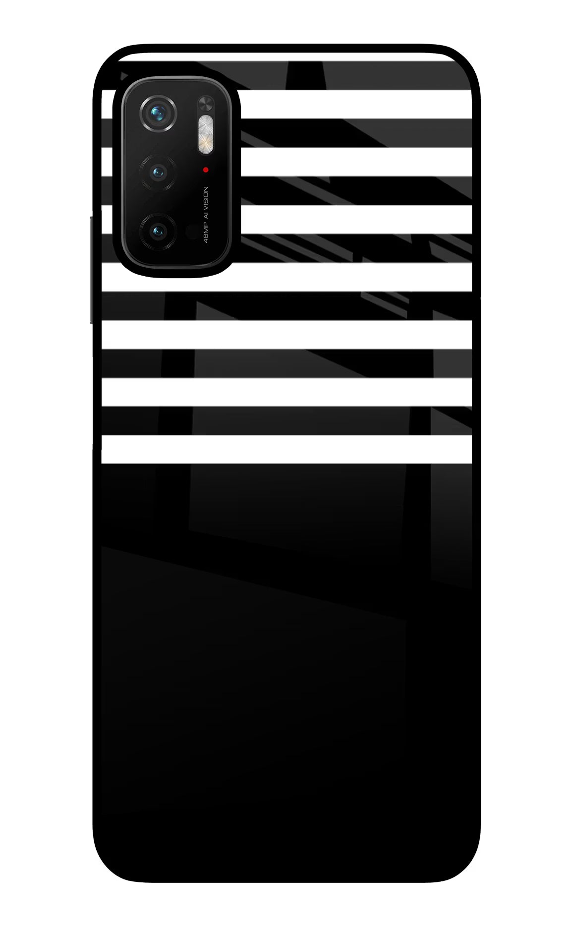 Black and White Print Poco M3 Pro 5G Glass Case - Black and White Print Poco M3 Pro 5G Glass Case Black and White Print Poco M3 Pro 5G Glass Case