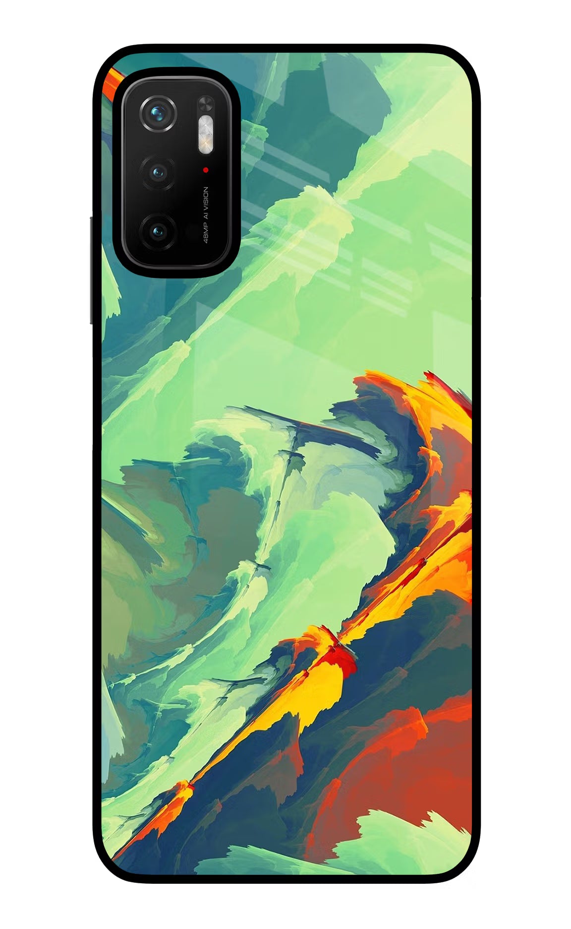 Paint Art Poco M3 Pro 5G Back Cover - Paint Art Poco M3 Pro 5G Glass Case Back Cover by Casekaro Paint Art Poco M3 Pro 5G Glass Case Back Cover by Casekaro