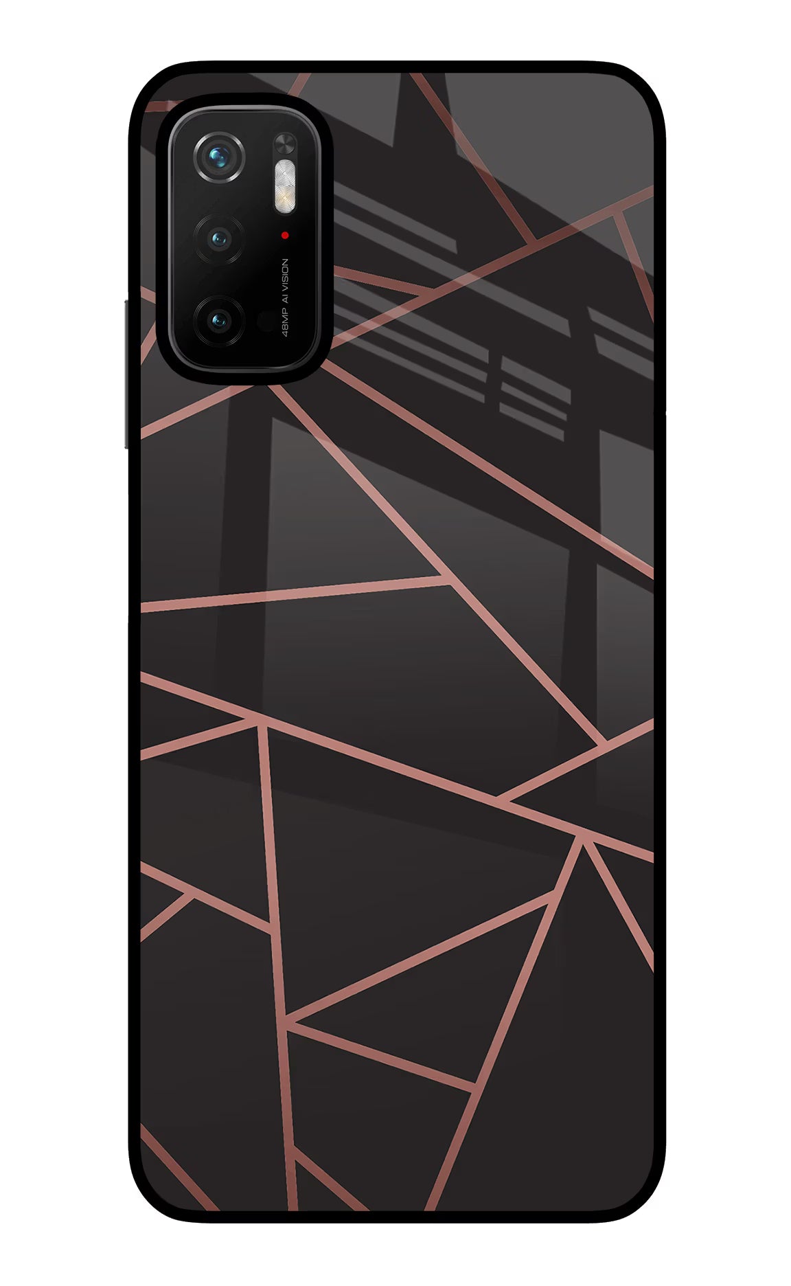 Geometric Pattern Poco M3 Pro 5G Back Cover - Geometric Pattern Poco M3 Pro 5G Glass Case Back Cover by Casekaro Geometric Pattern Poco M3 Pro 5G Glass Case Back Cover by Casekaro
