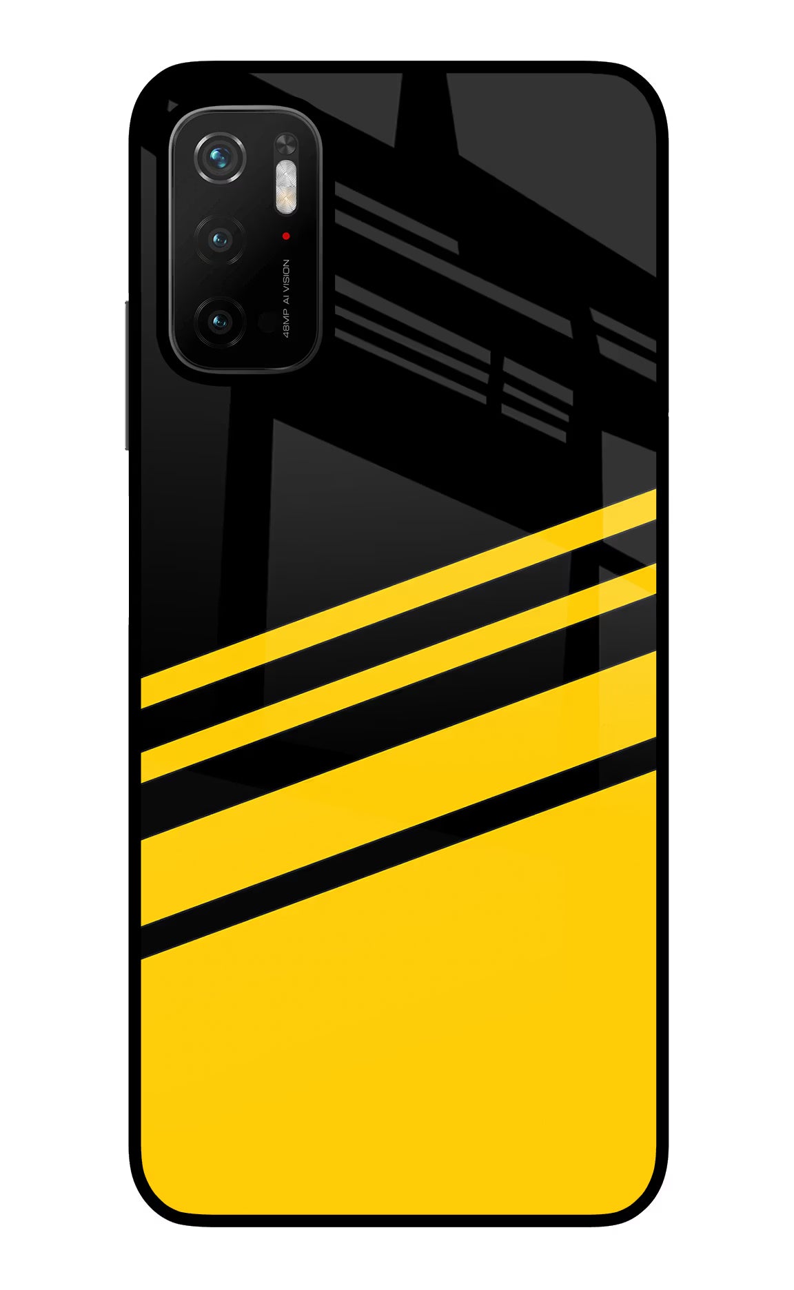 Yellow Shades Poco M3 Pro 5G Glass Case - Yellow Shades Poco M3 Pro 5G Glass Case Yellow Shades Poco M3 Pro 5G Glass Case