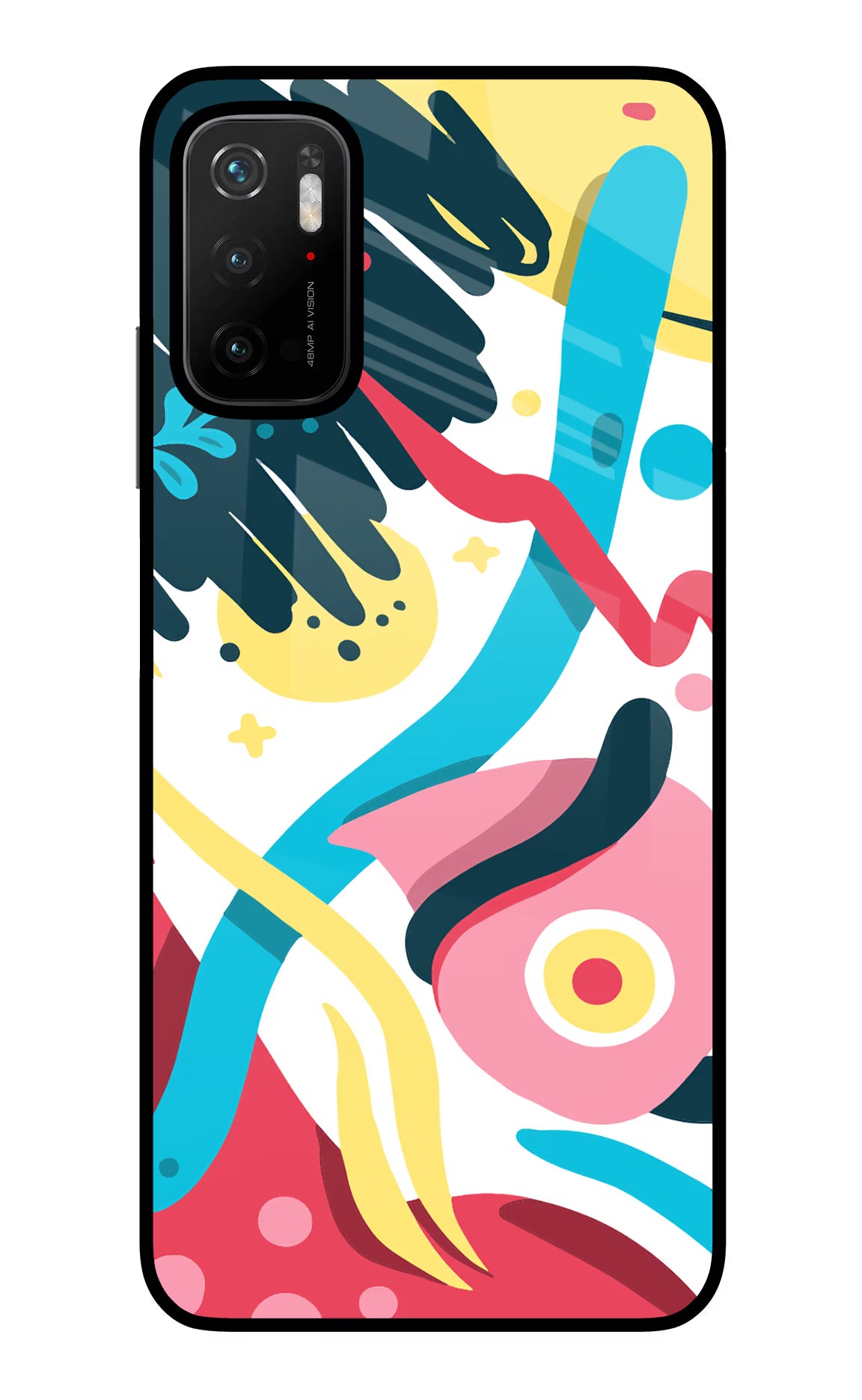 Trippy Poco M3 Pro 5G Back Cover - Trippy Poco M3 Pro 5G Glass Case Back Cover by Casekaro Trippy Poco M3 Pro 5G Glass Case Back Cover by Casekaro
