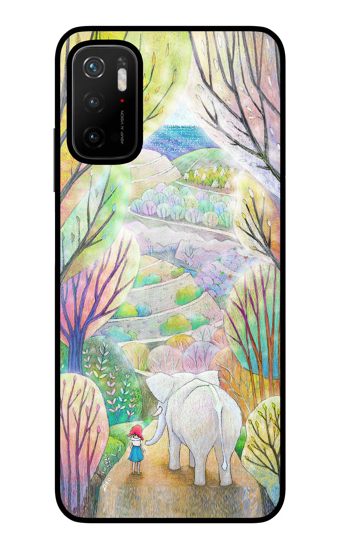 Nature Painting Poco M3 Pro 5G Glass Case - Nature Painting Poco M3 Pro 5G Glass Case Nature Painting Poco M3 Pro 5G Glass Case