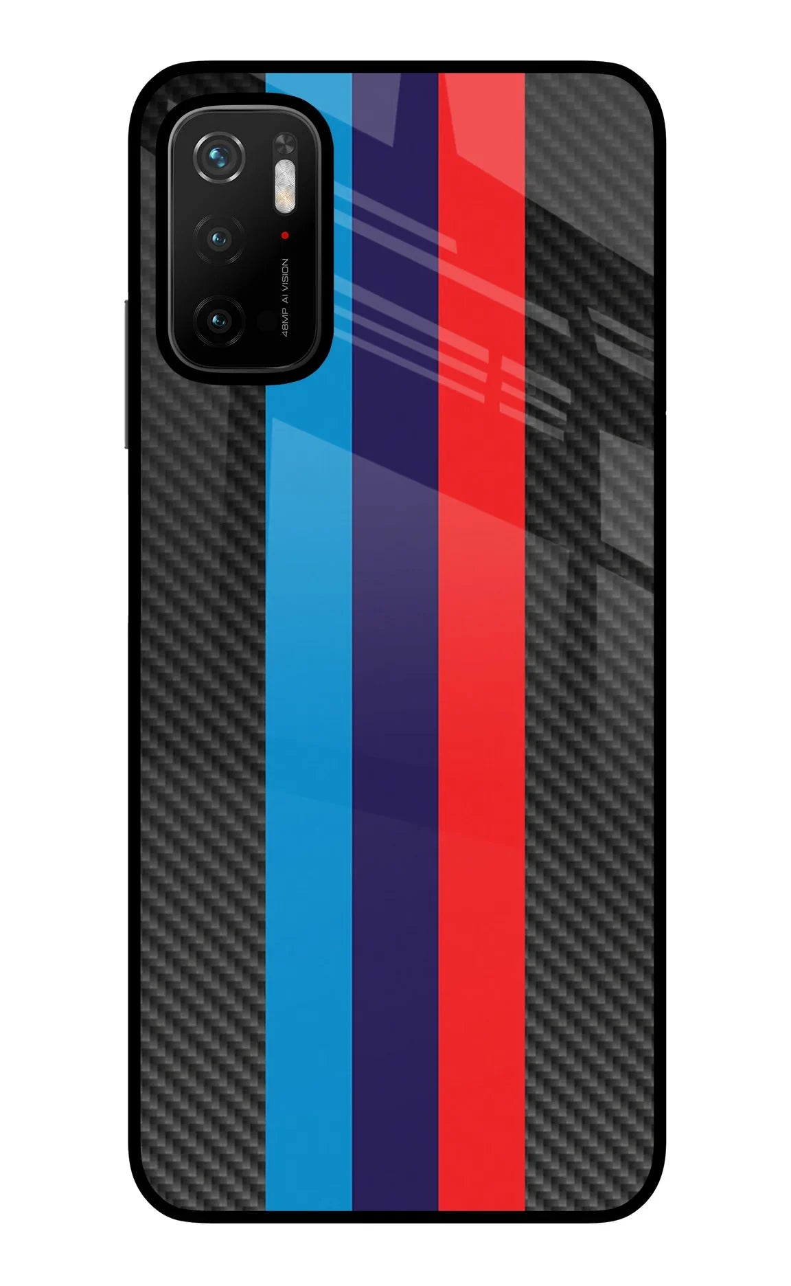 BMW Stripes Pattern Poco M3 Pro 5G Glass Case - BMW Stripes Pattern Poco M3 Pro 5G Glass Case BMW Stripes Pattern Poco M3 Pro 5G Glass Case