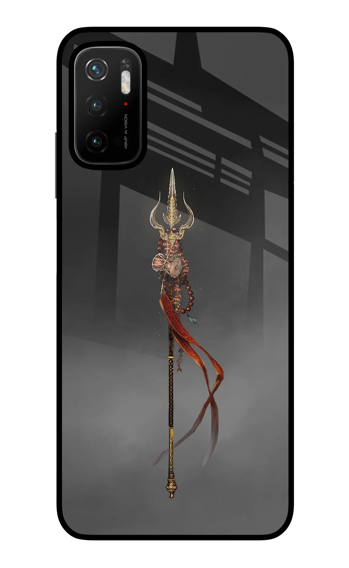 Shiv Trishul Poco M3 Pro 5G Glass Case - Shiv Trishul Poco M3 Pro 5G Glass Case Shiv Trishul Poco M3 Pro 5G Glass Case