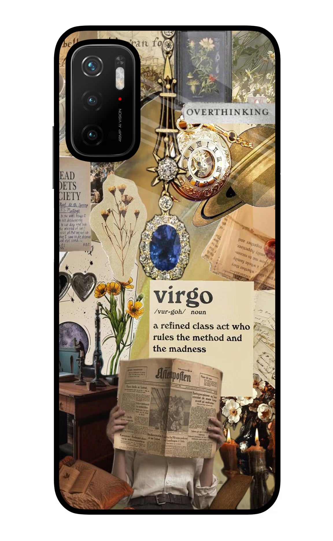 Virgo Zodiac Poco M3 Pro 5G Back Cover - Virgo Zodiac Poco M3 Pro 5G Glass Case Back Cover by Casekaro Virgo Zodiac Poco M3 Pro 5G Glass Case Back Cover by Casekaro