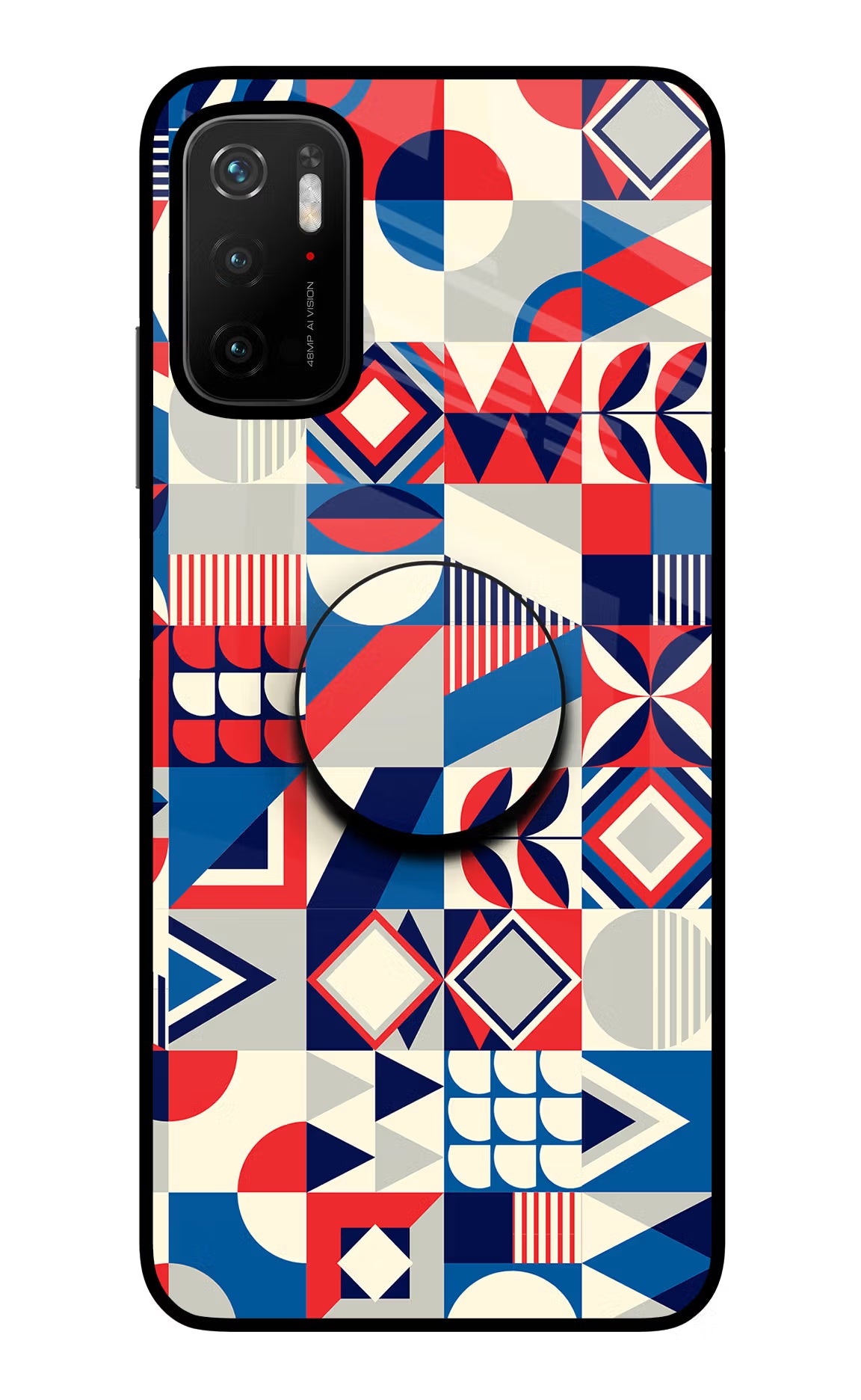 Colorful Pattern Poco M3 Pro 5G Glass Case - Colorful Pattern Poco M3 Pro 5G Glass Case Colorful Pattern Poco M3 Pro 5G Glass Case