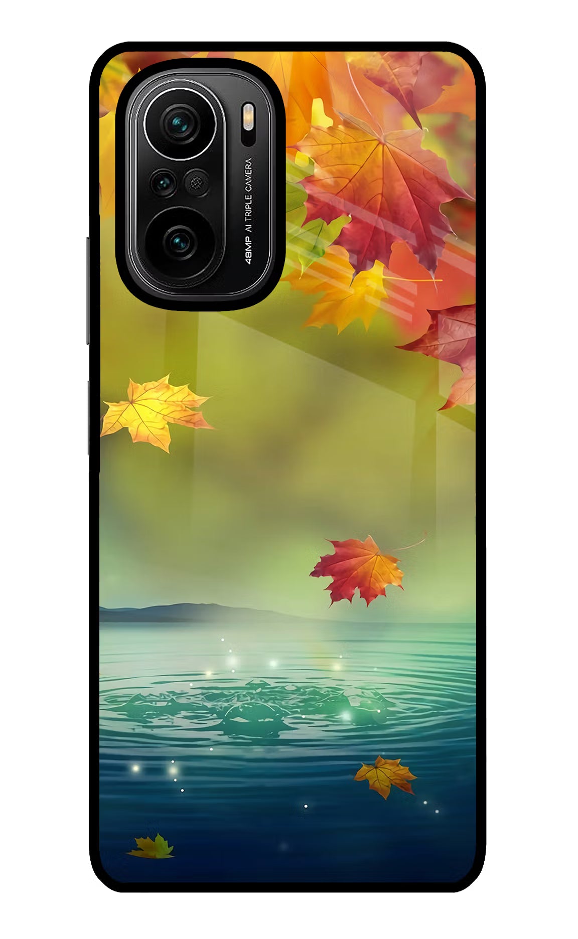 Flowers Mi 11X/11X Pro Back Cover - Flowers Mi 11X/11X Pro Glass Case Back Cover by Casekaro Flowers Mi 11X/11X Pro Glass Case Back Cover by Casekaro