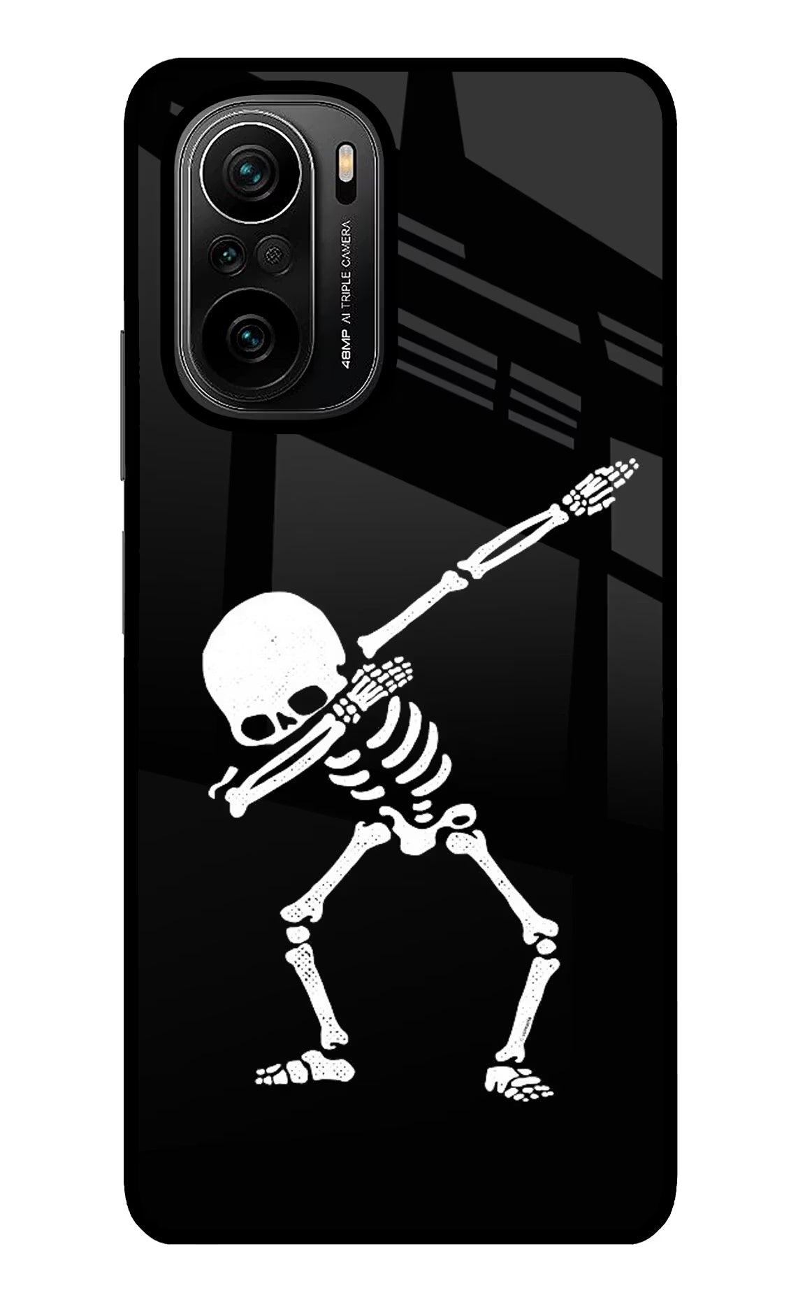 Dabbing Skeleton Art Mi 11X/11X Pro Glass Case - Dabbing Skeleton Art Mi 11X/11X Pro Glass Case Dabbing Skeleton Art Mi 11X/11X Pro Glass Case