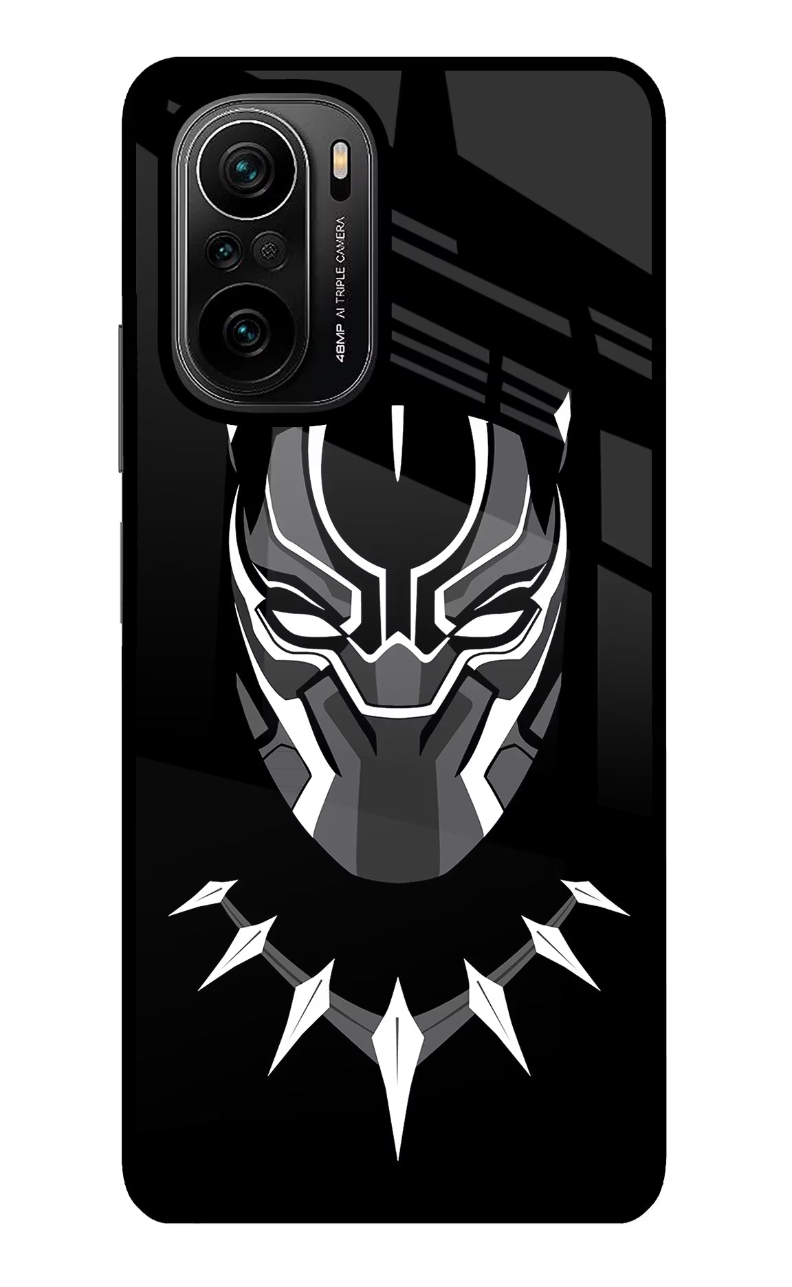 Black Panther Mi 11X/11X Pro Glass Case Back Cover by Casekaro